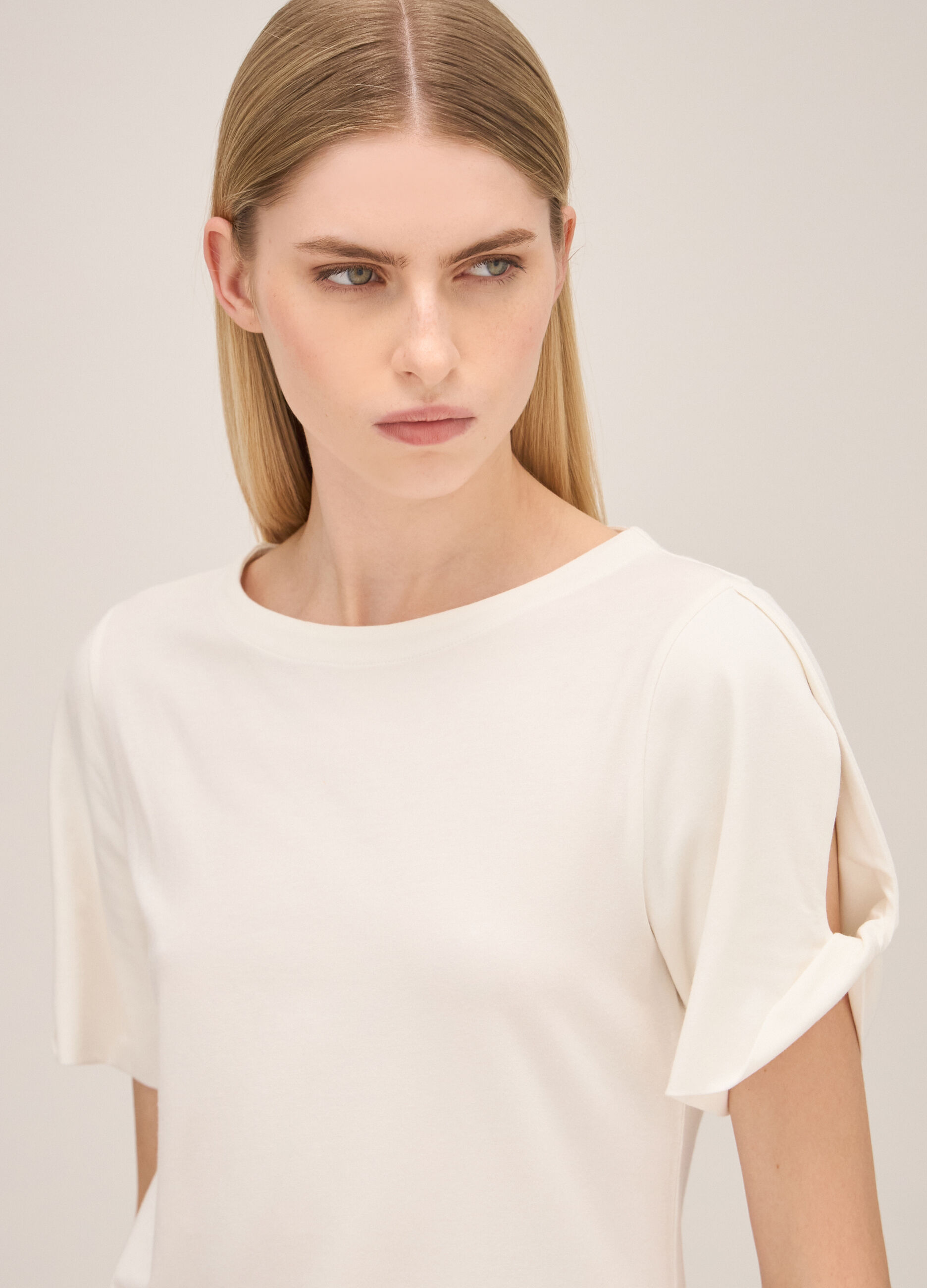 Cotton and modal T-shirt_3