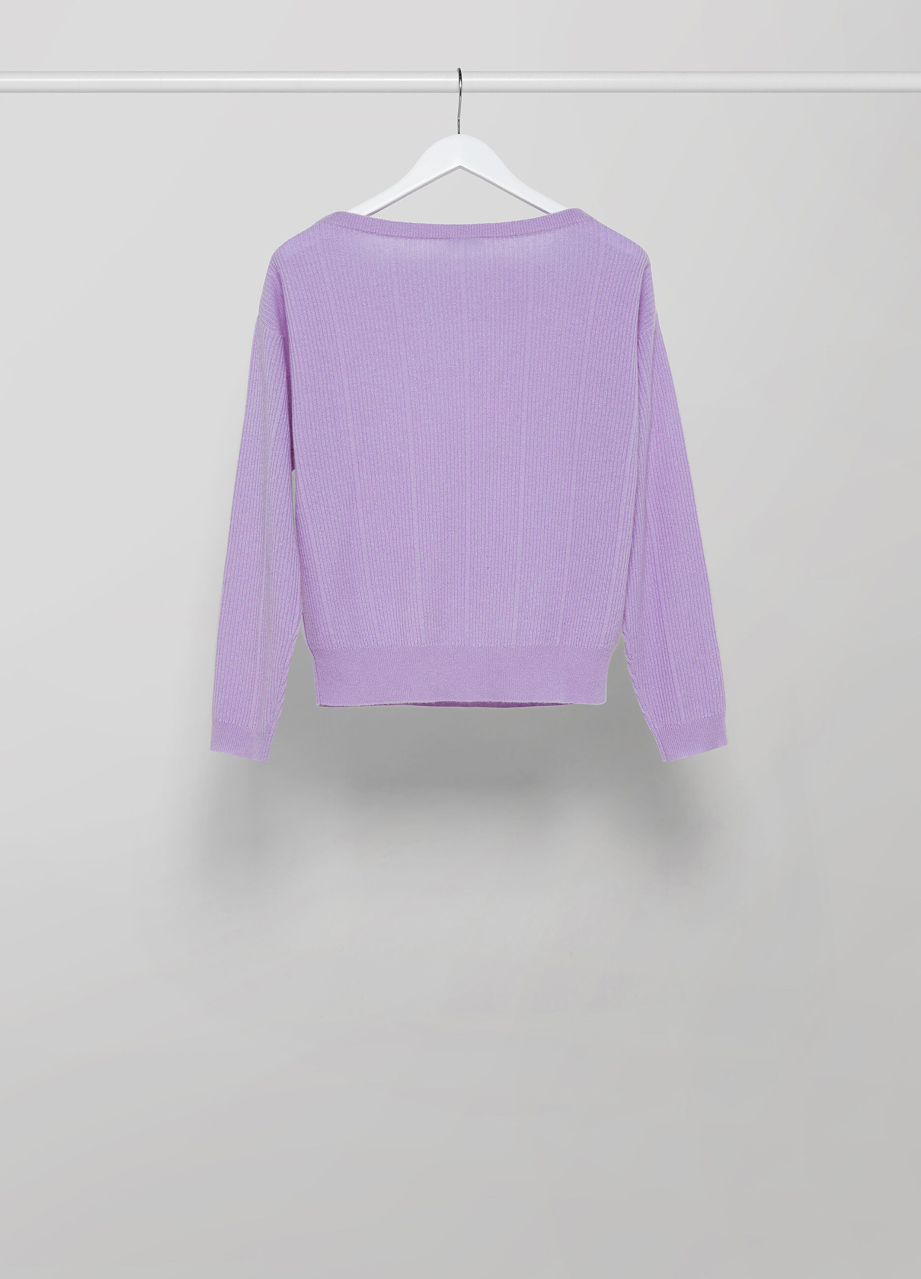 Pure cashmere tricot pullover _5