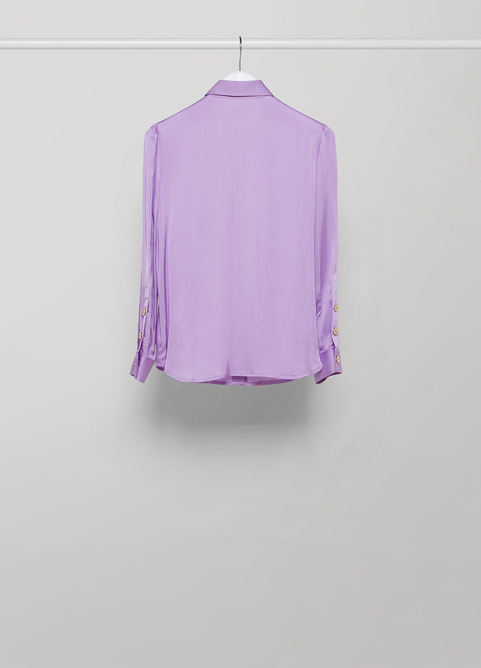 Gathered long-sleeved shirt_5