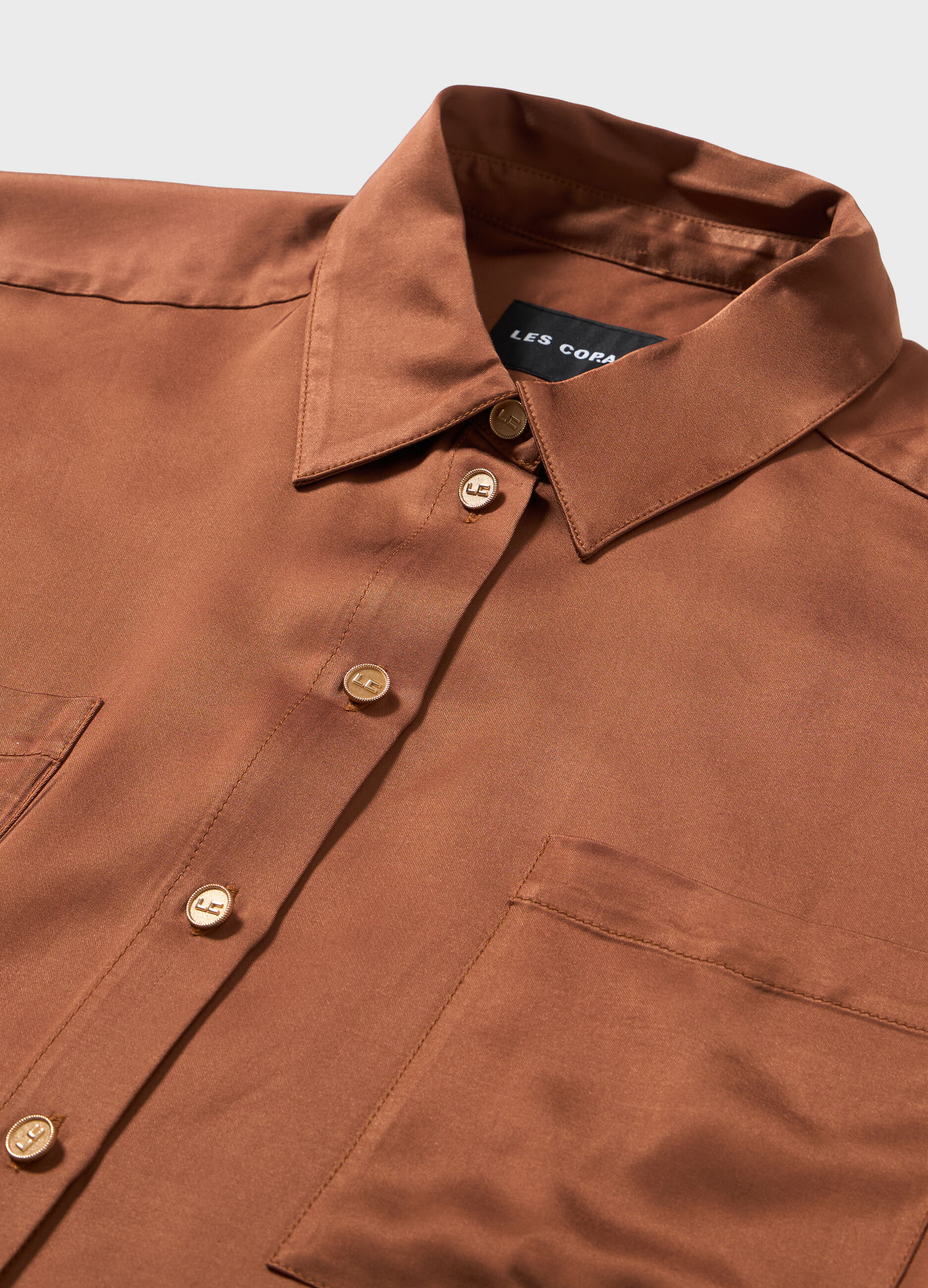 Viscose shirt with pockets