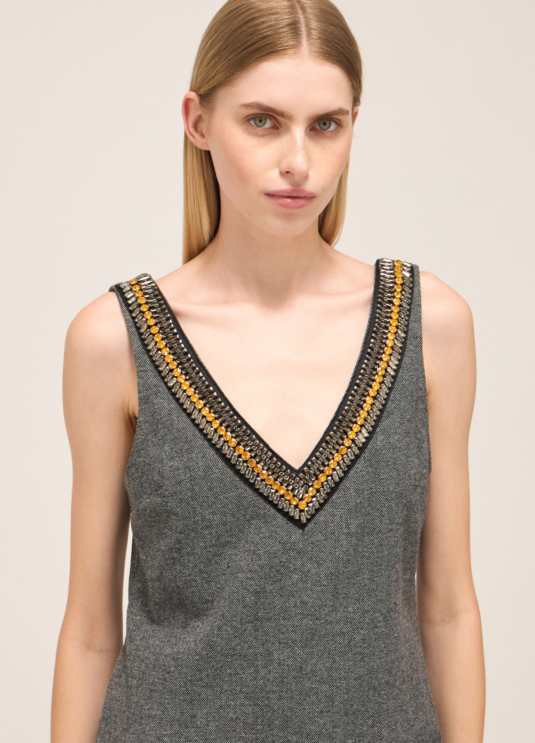 Robe courte en tweed