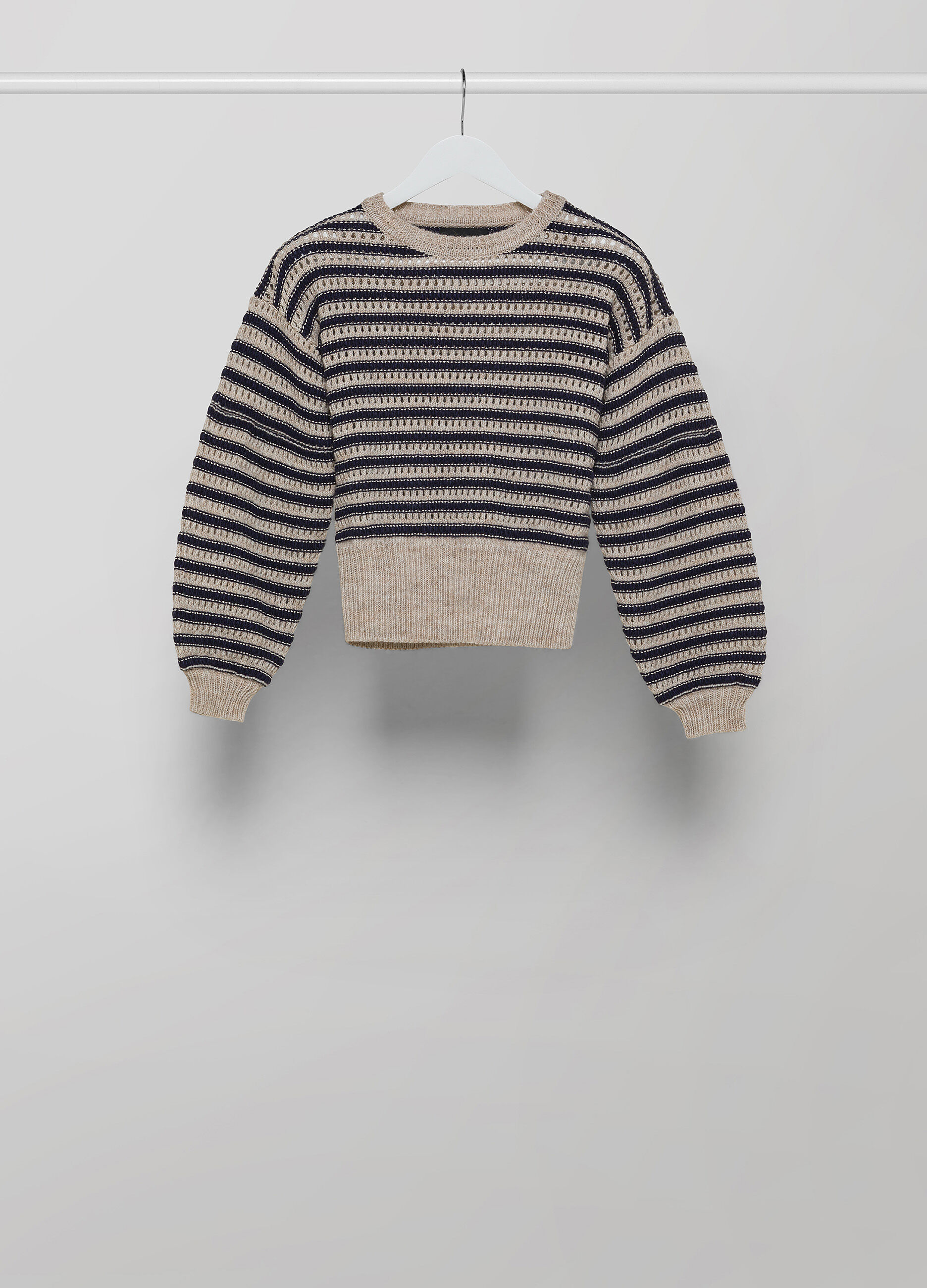 Alpaca wool-blend tricot crew-neck _4