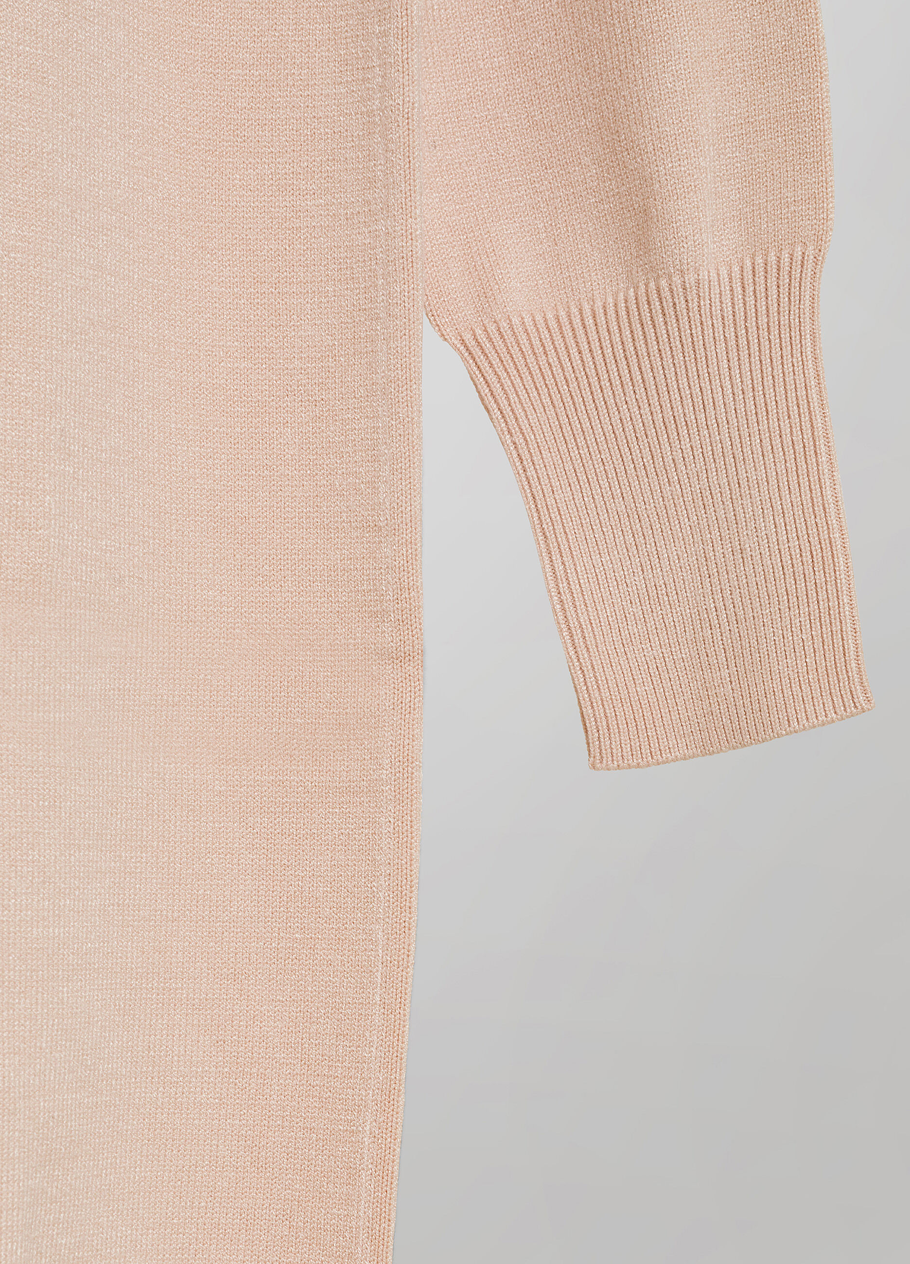 Short tricot turtleneck dress 