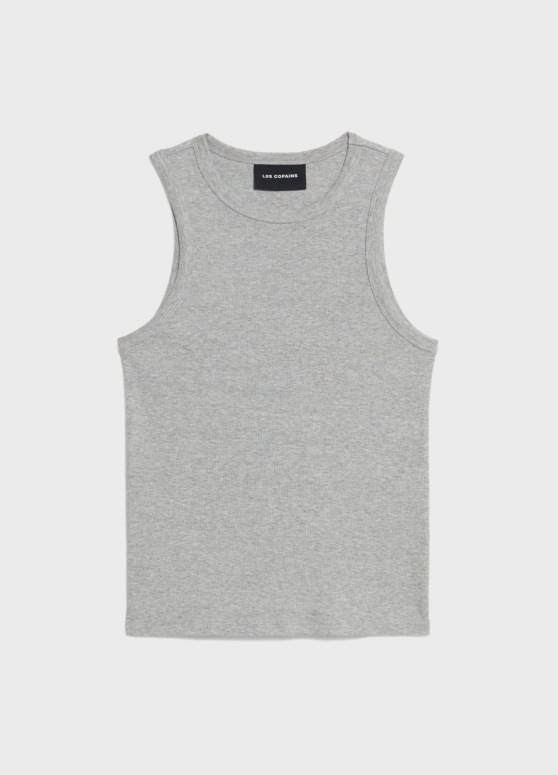 Ribbed stretch vest top.