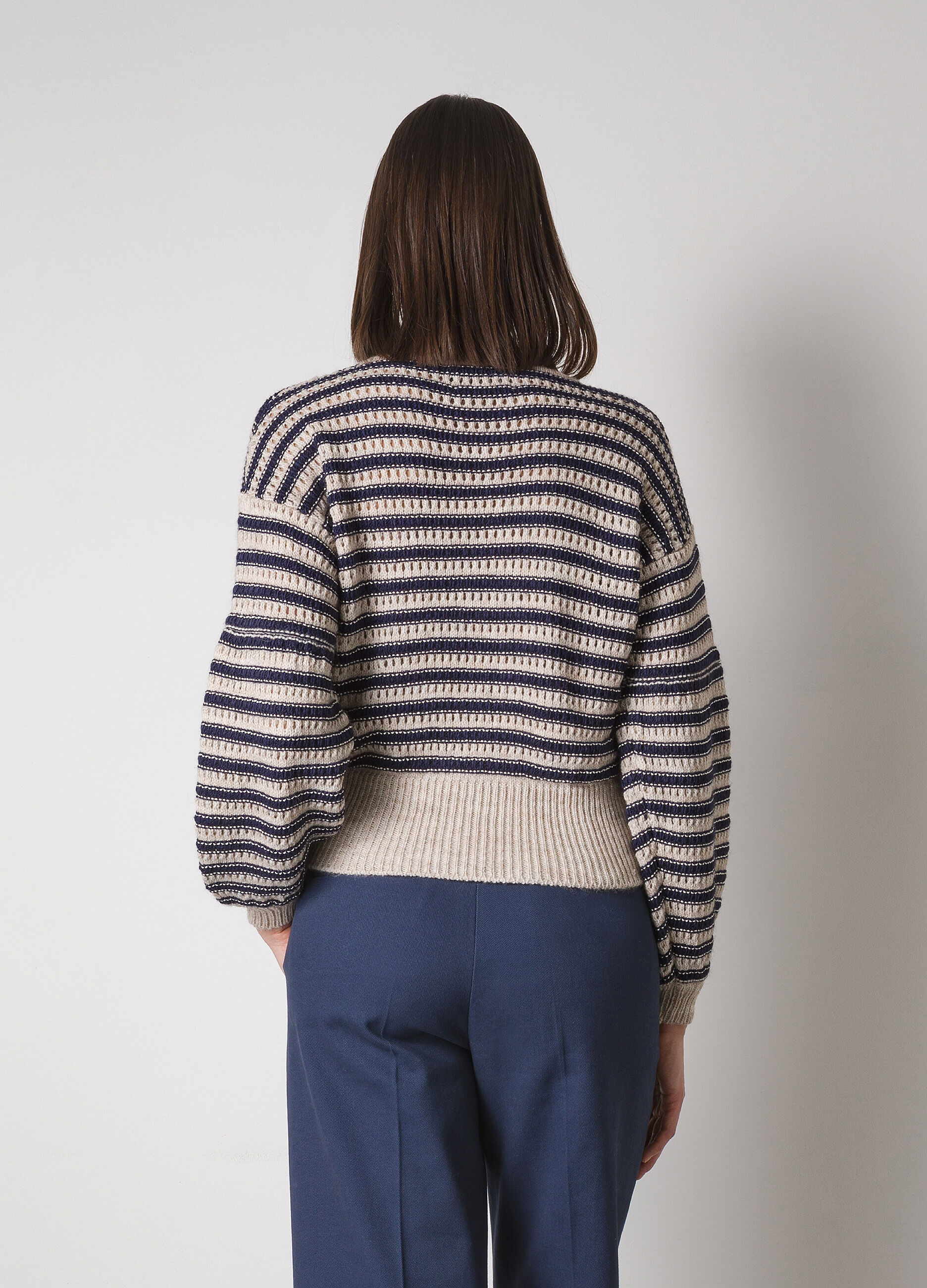 Alpaca wool-blend tricot crew-neck _1