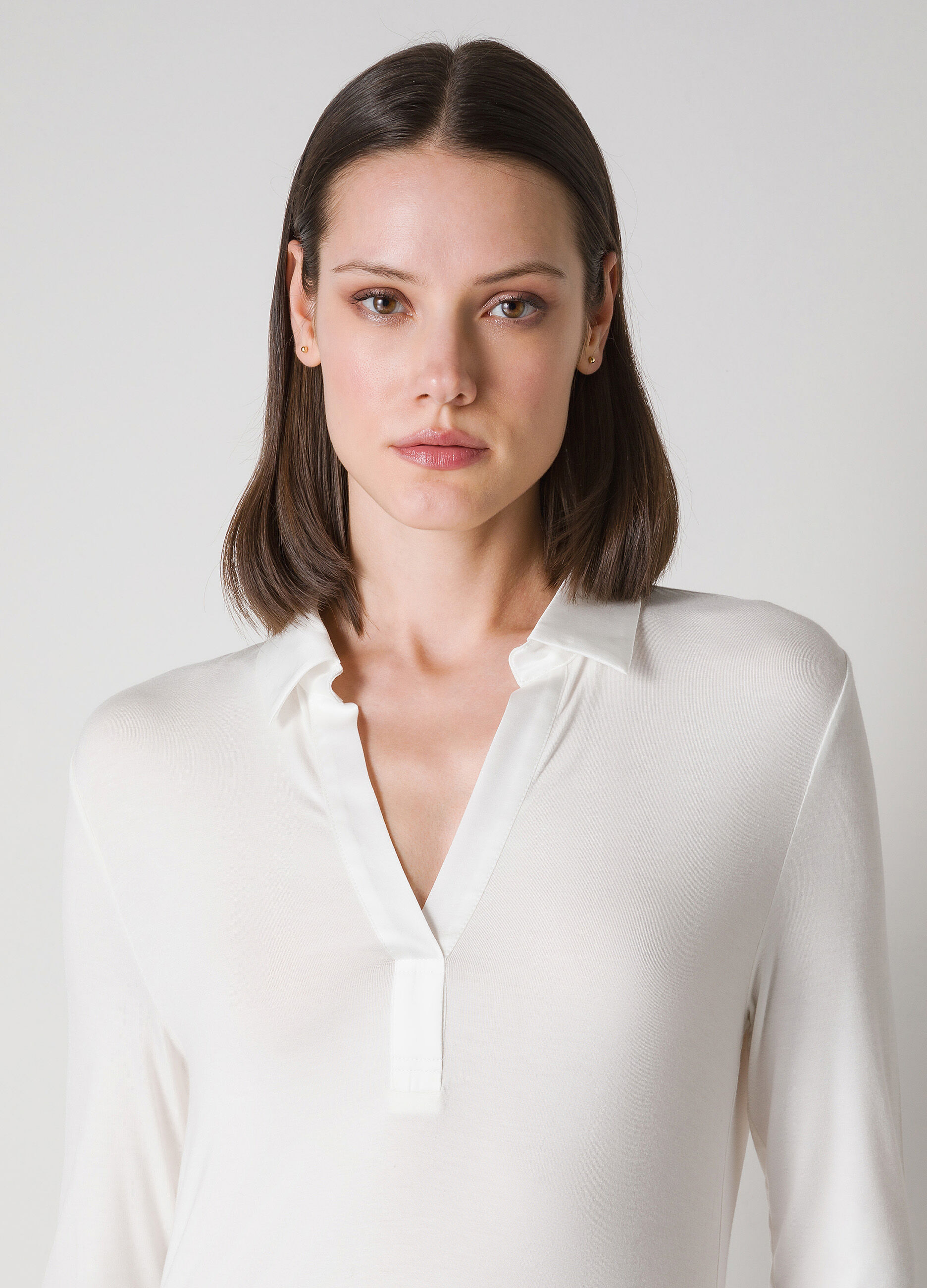 Stretch fabric blouse 