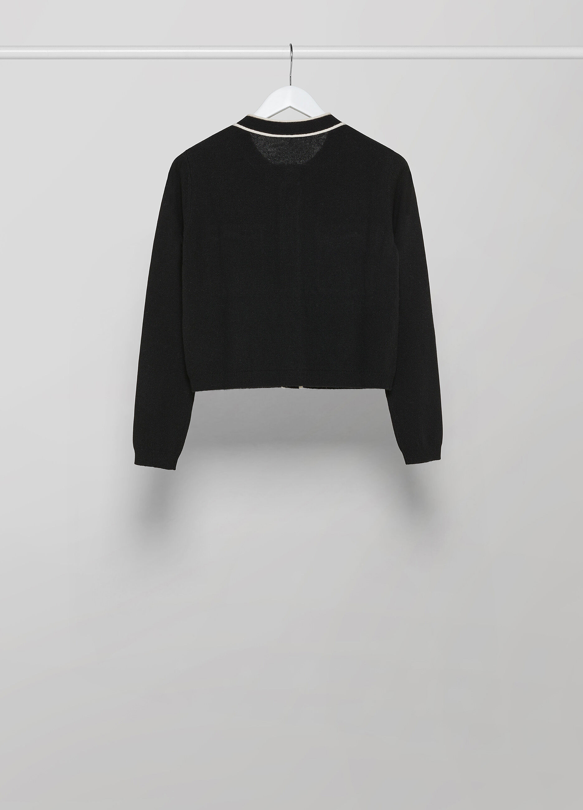 Wool-blend cardigan with contrasting details_5