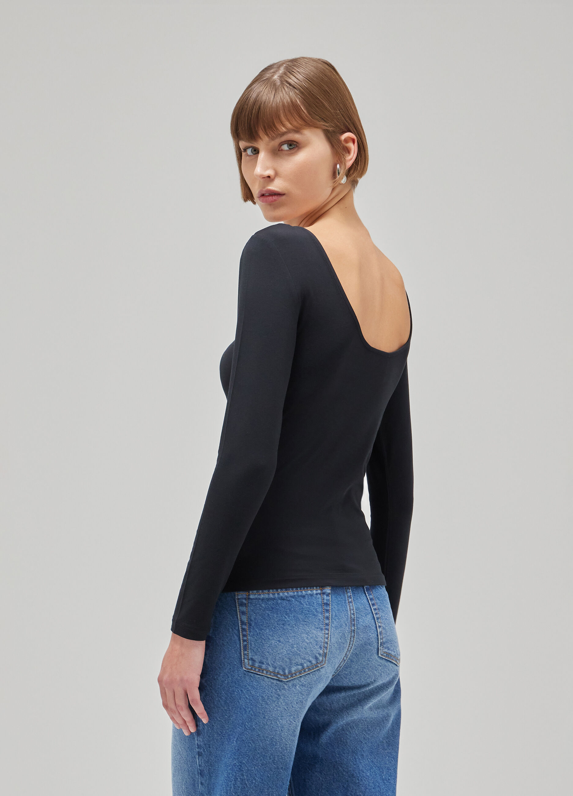 Long-sleeved shirt in stretch fabric_2