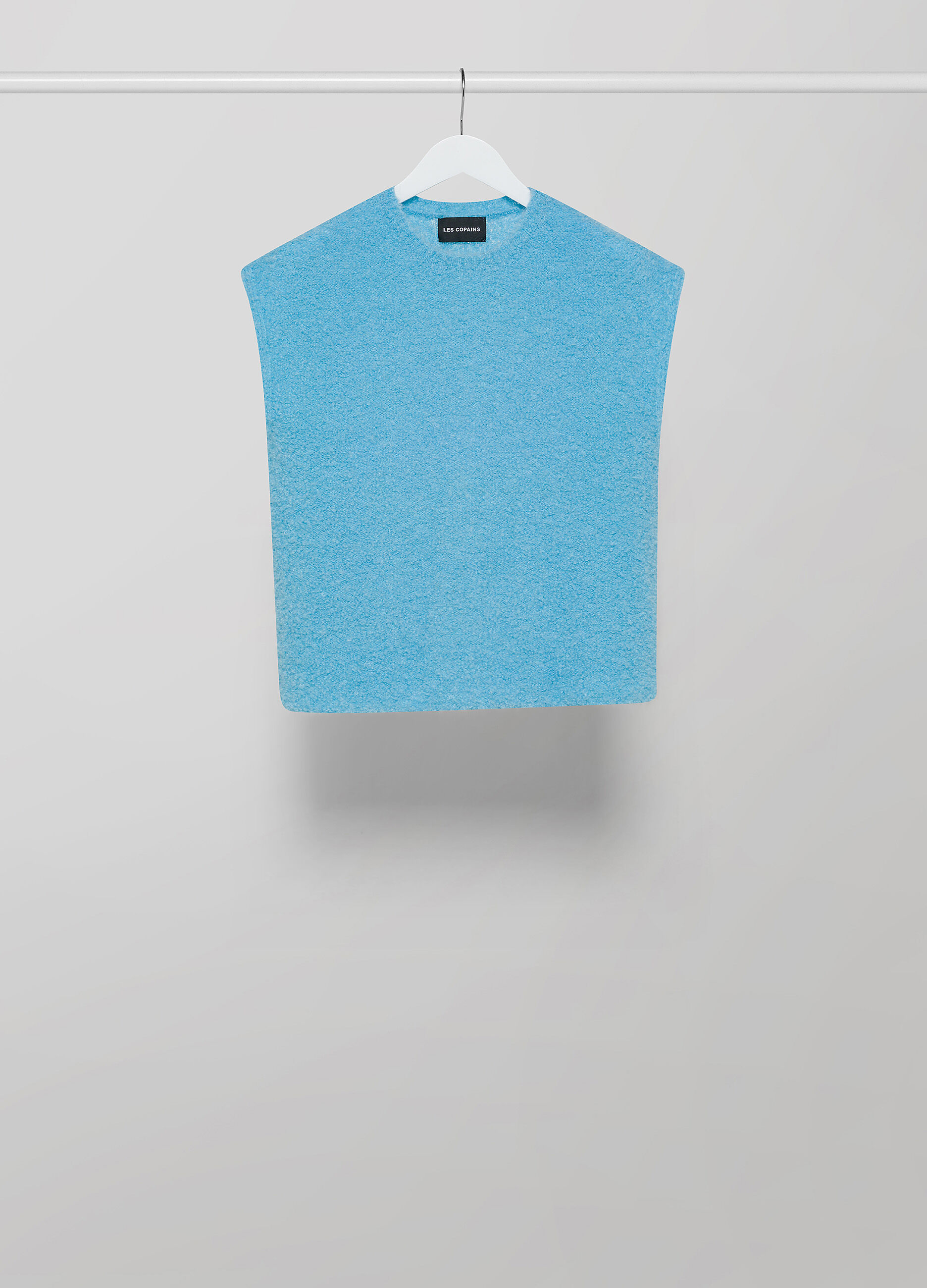 Mohair wool blend tricot waistcoat