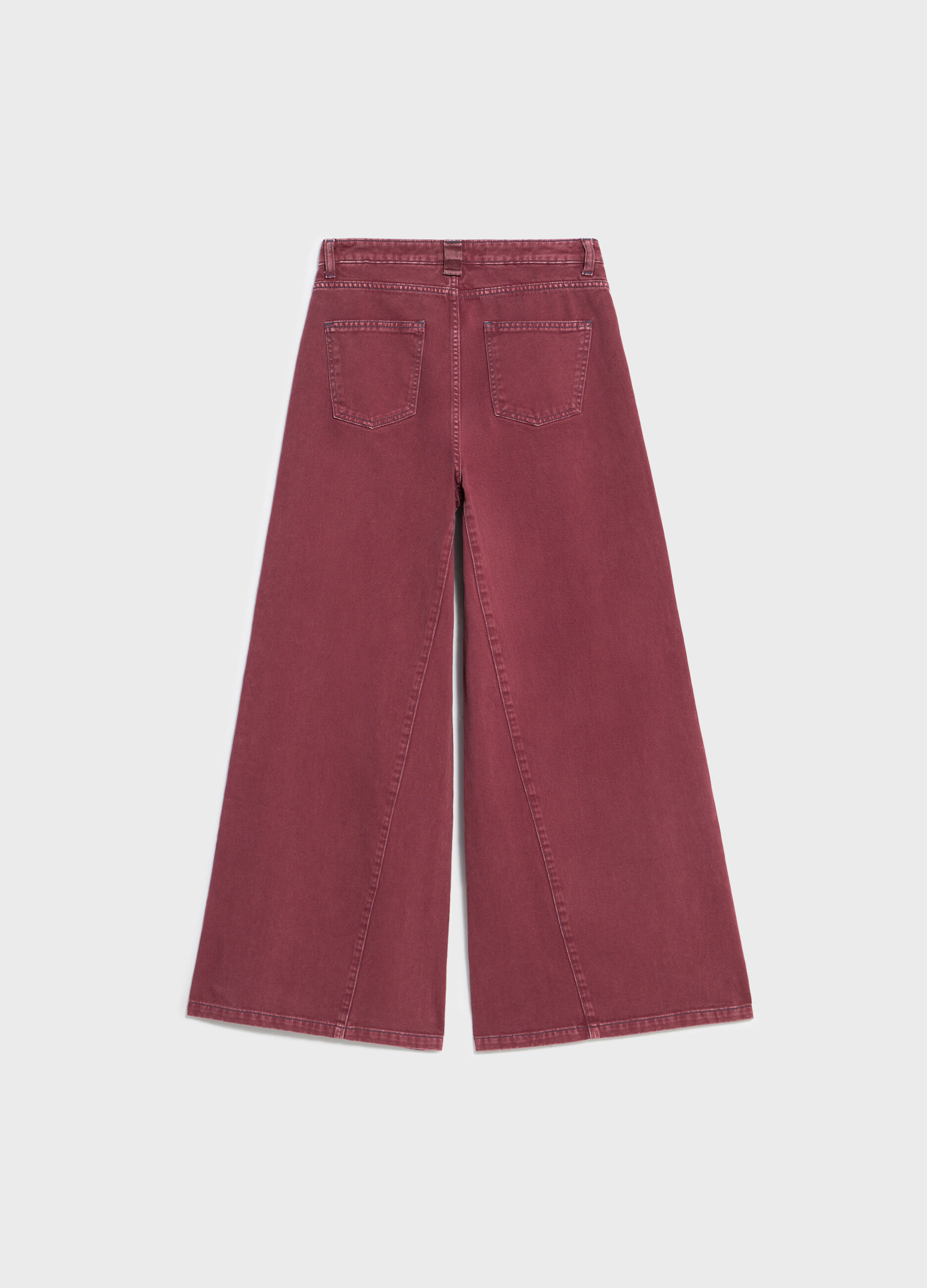 Wide-leg trousers in denim