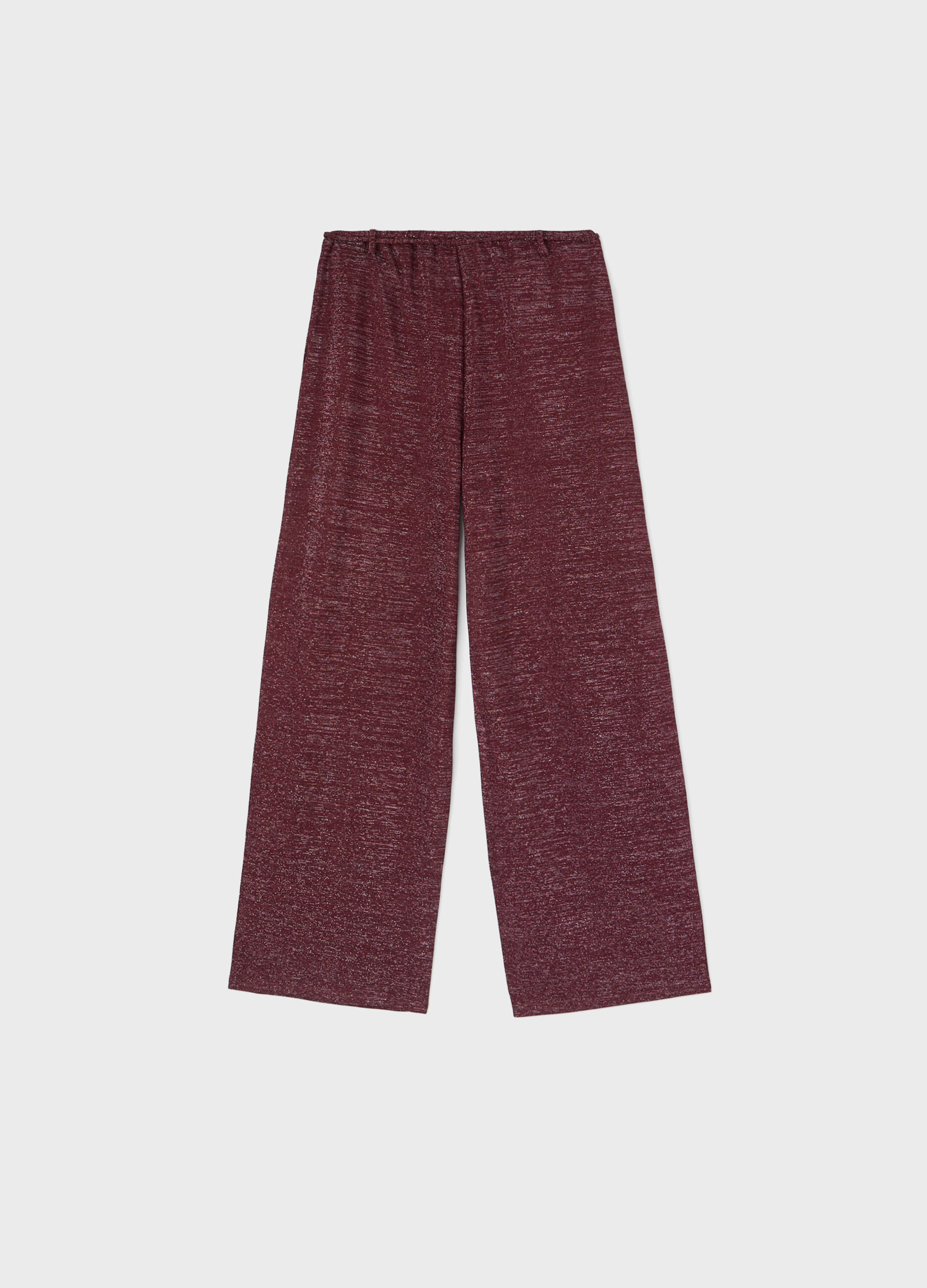 Palazzo pants with metallic effect