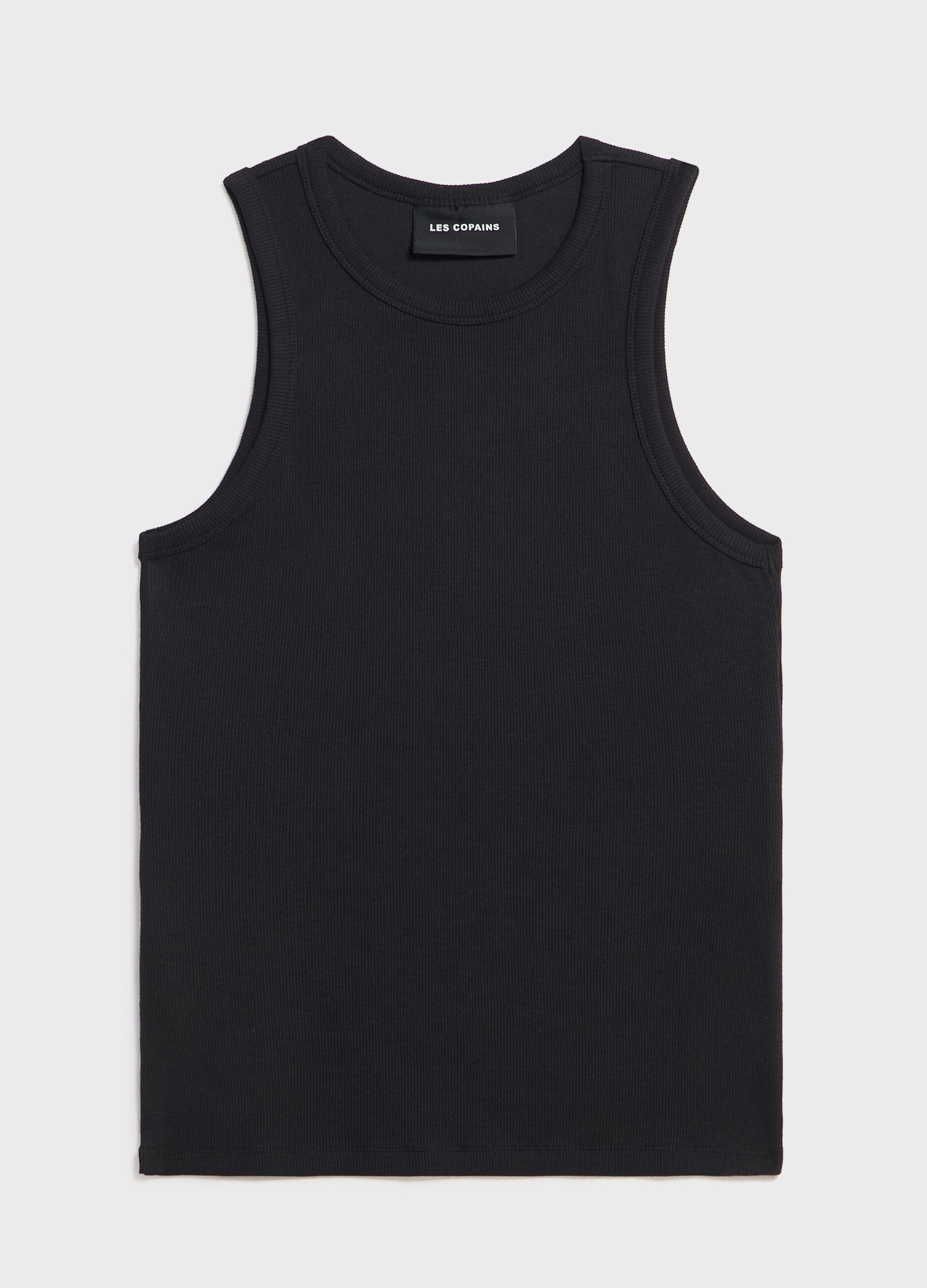 Vest in stretch cotton