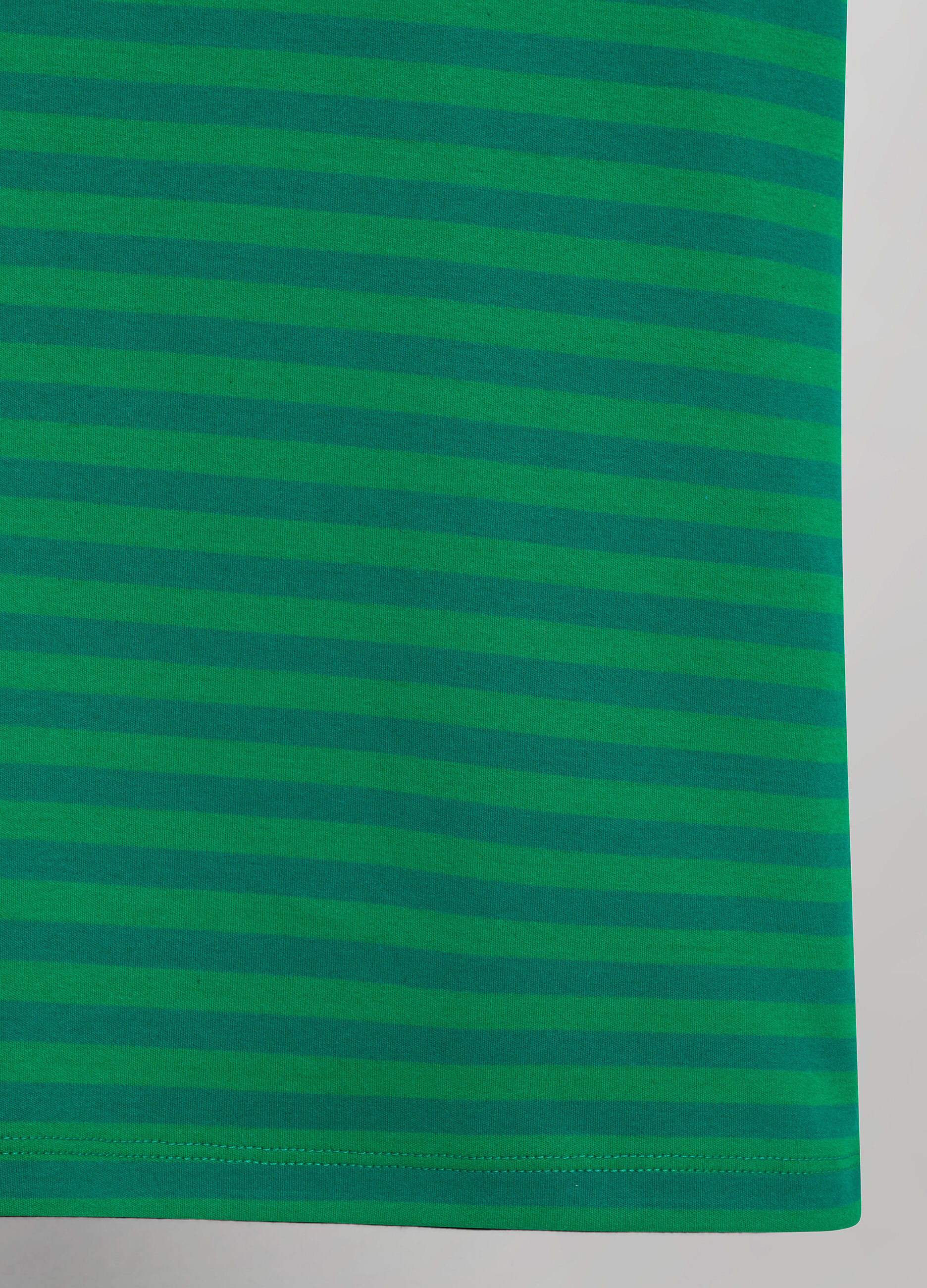 Green stripe 100% cotton T-shirt_6