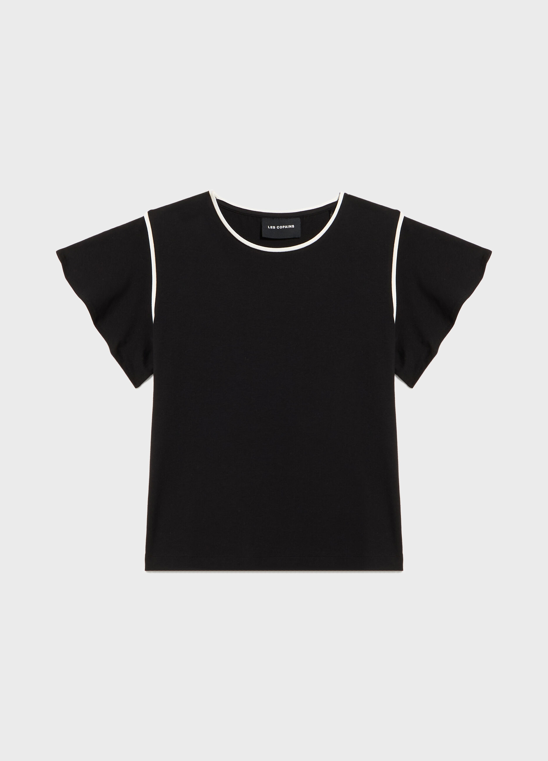 T-shirt with contrasting trim_4