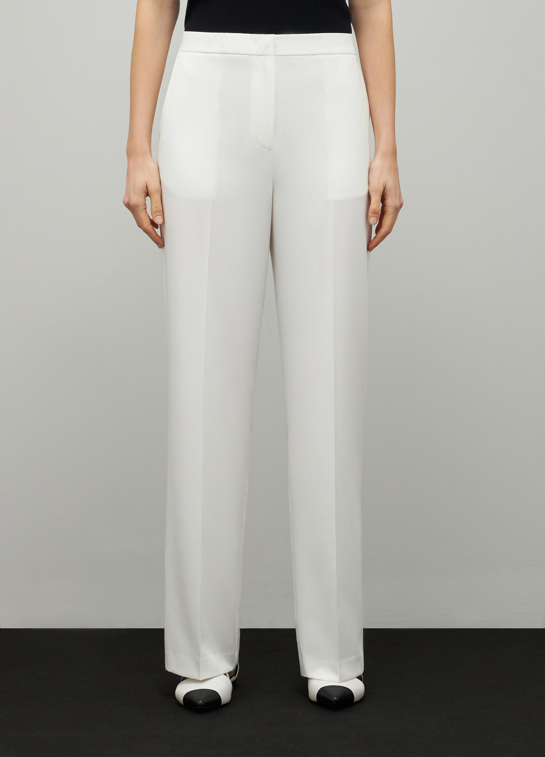 Stretch fabric trousers _1