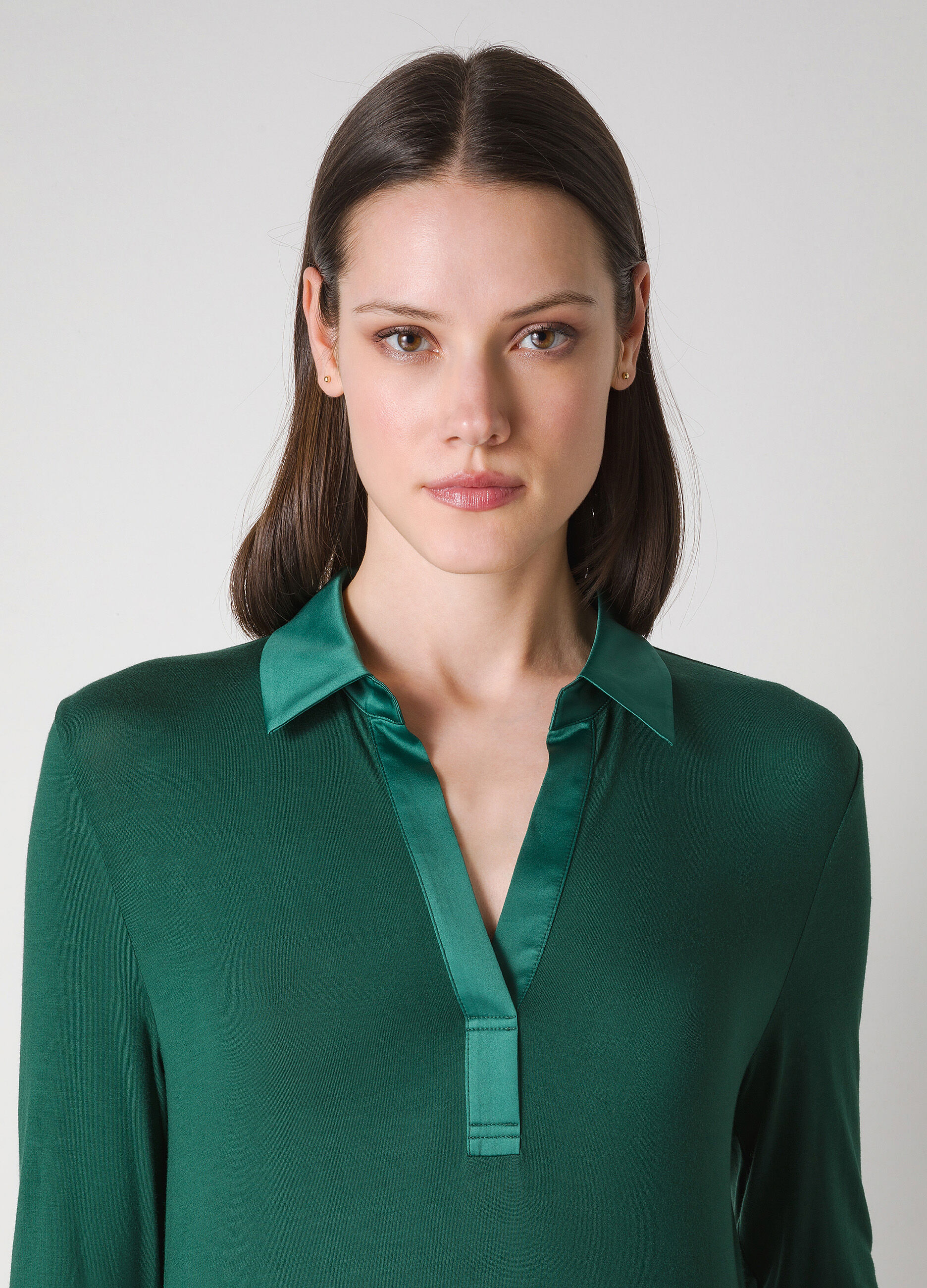 Stretch fabric blouse 