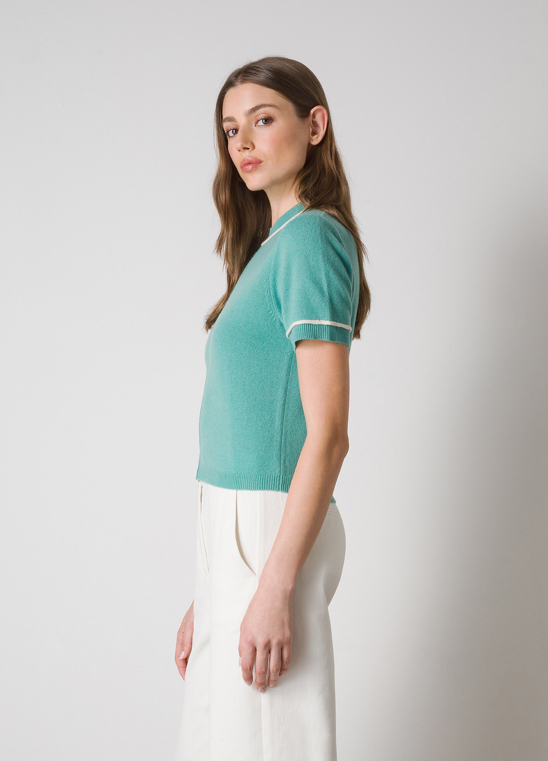 Short-sleeved cashmere-blend tricot_3