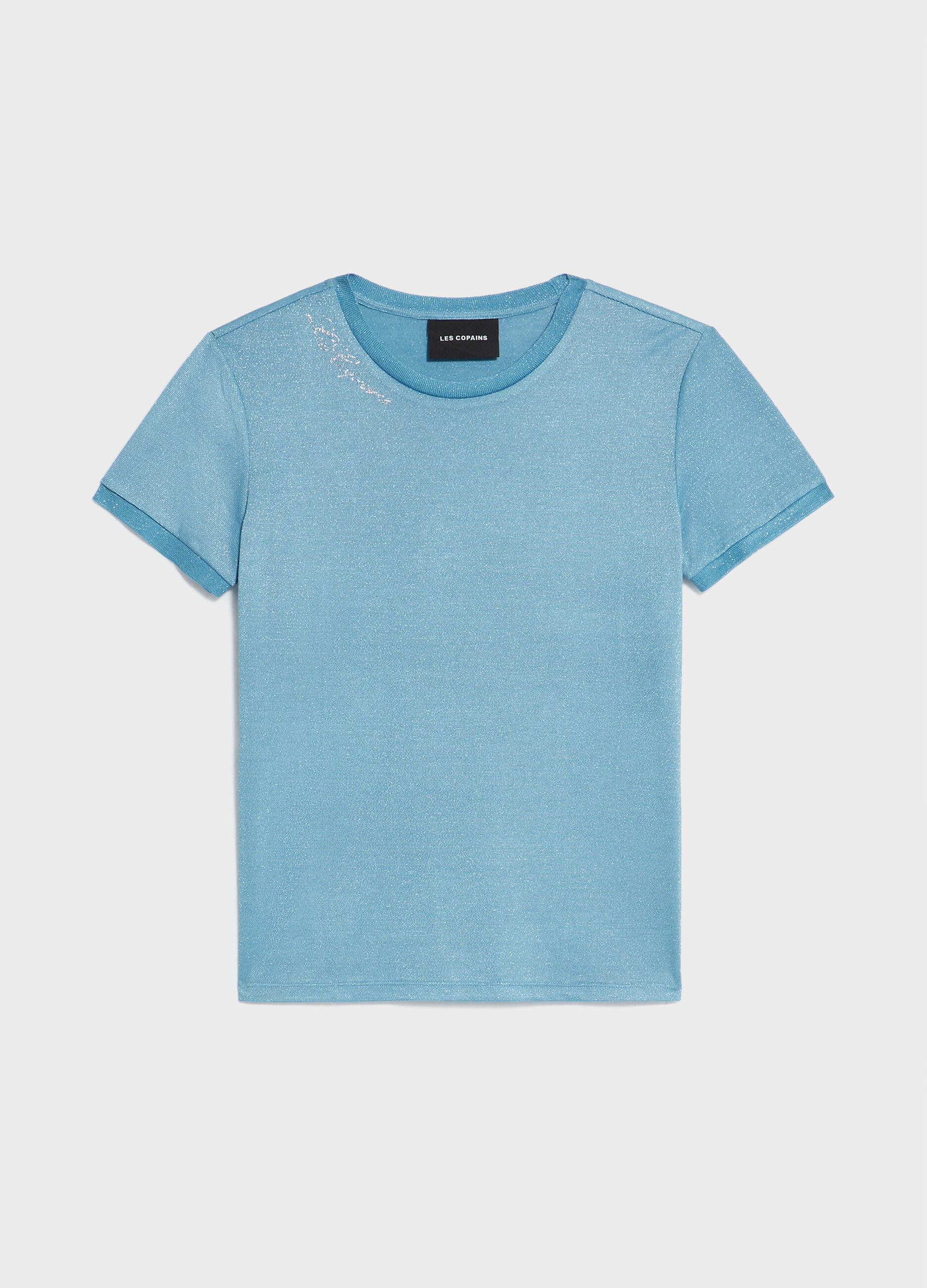 Short-sleeved T-shirt in viscose blend