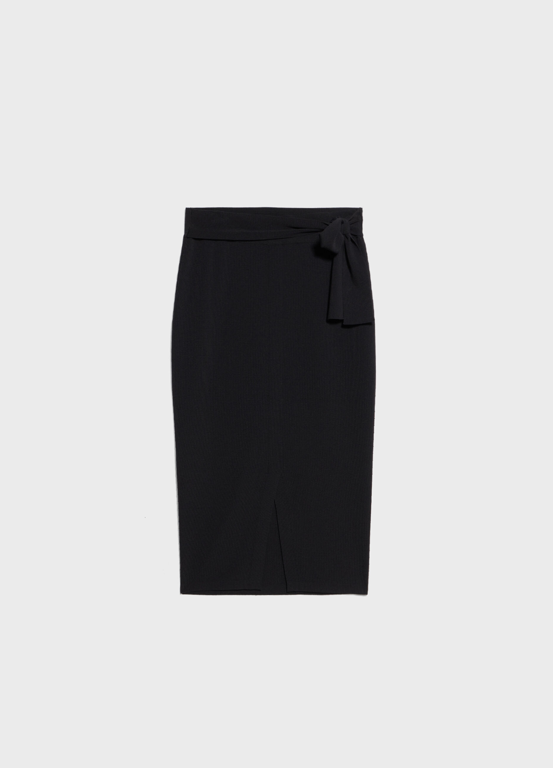 Viscose-blend pencil skirt