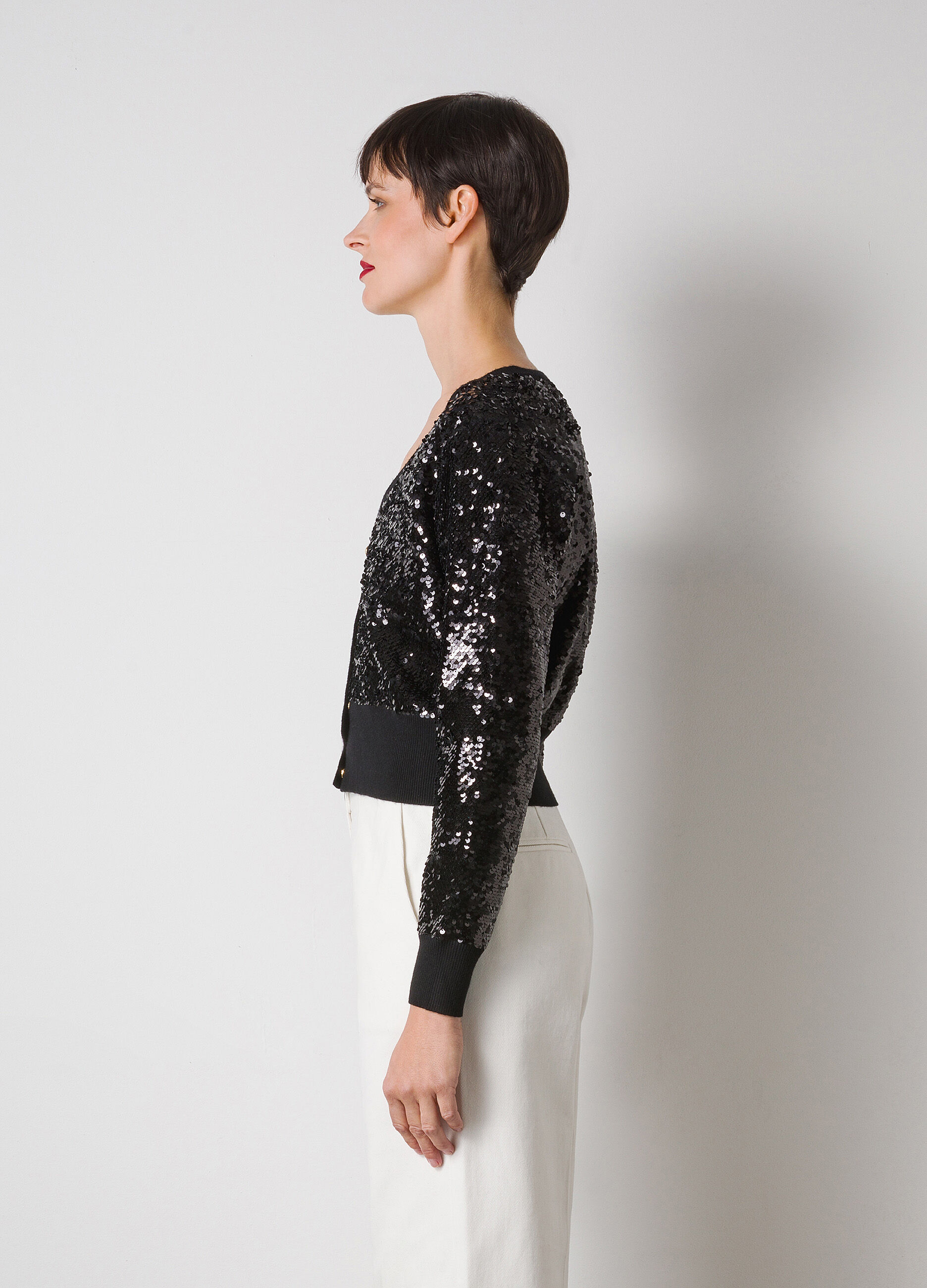 Black sequin cardigan_3