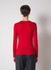 Red wool blend long sleeve T-shirt_1