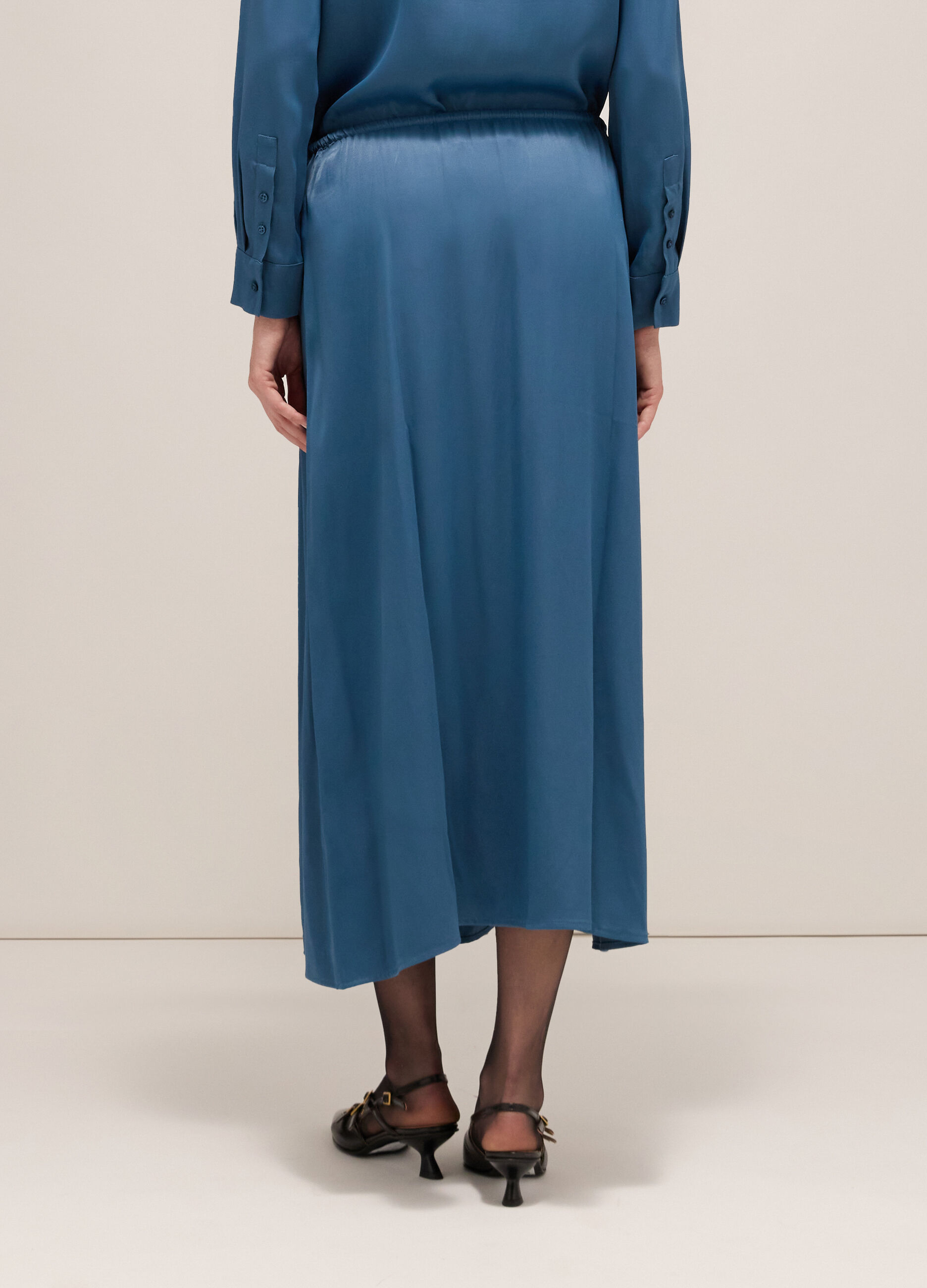 Midi skirt in viscose
