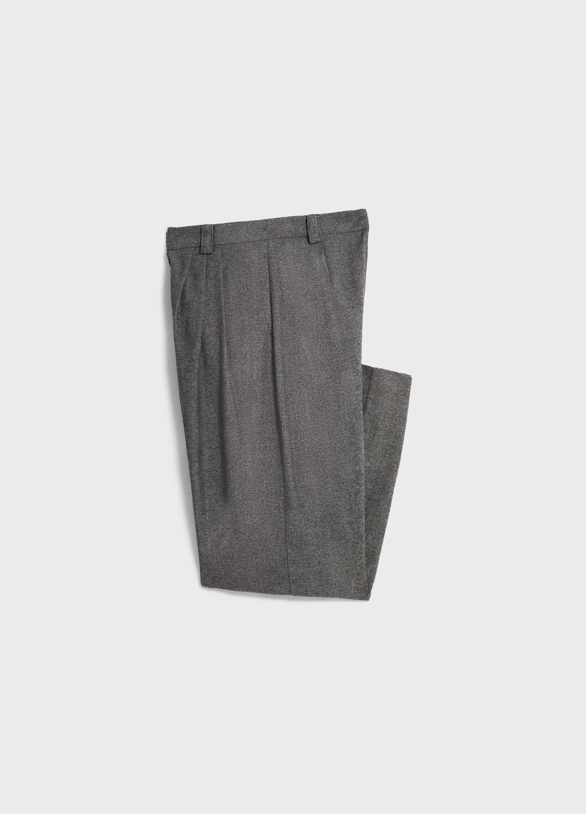 Tweed trousers with darts