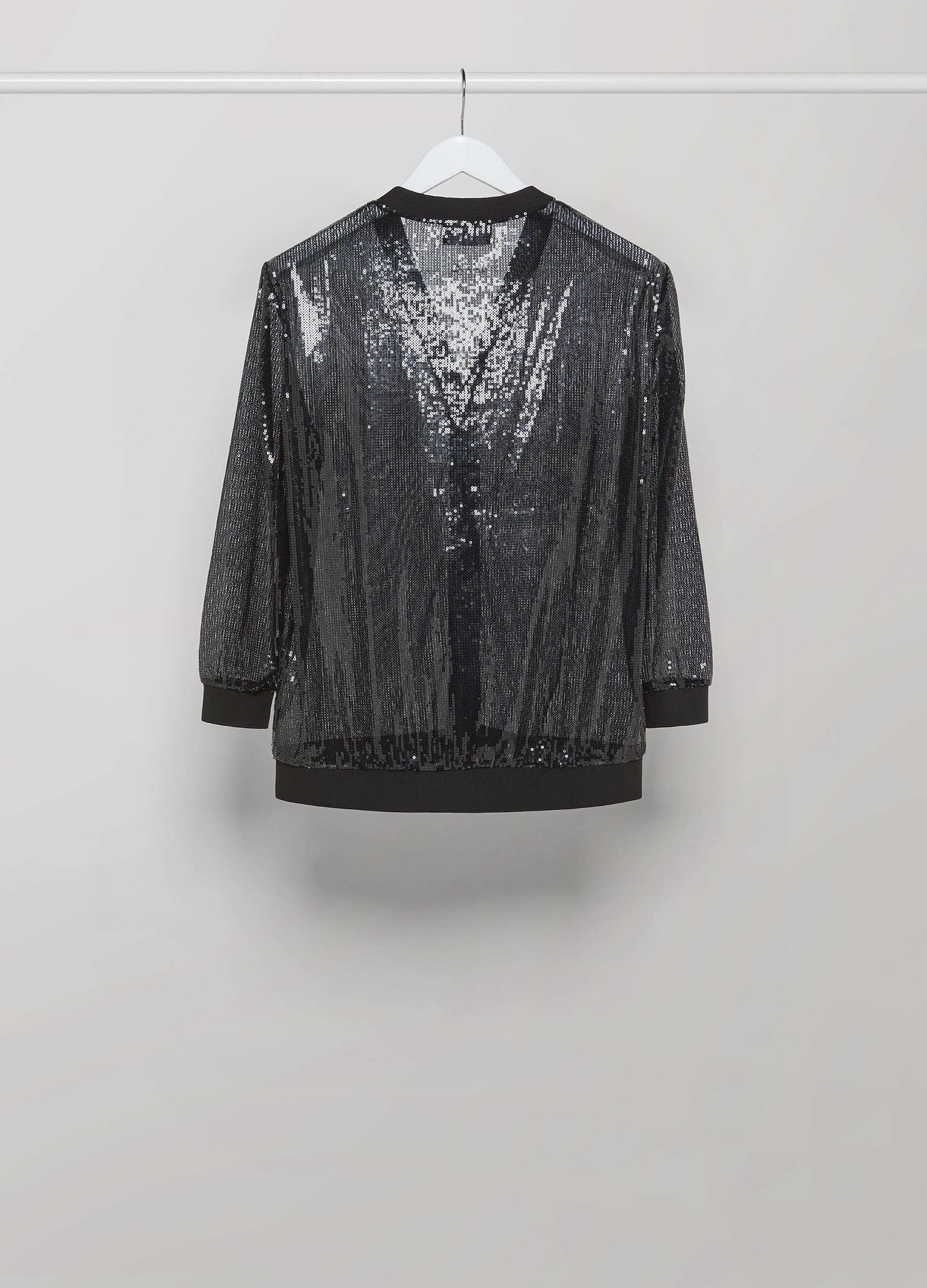 Black sequin cardigan_5