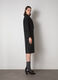 Green wool blend long coat_1