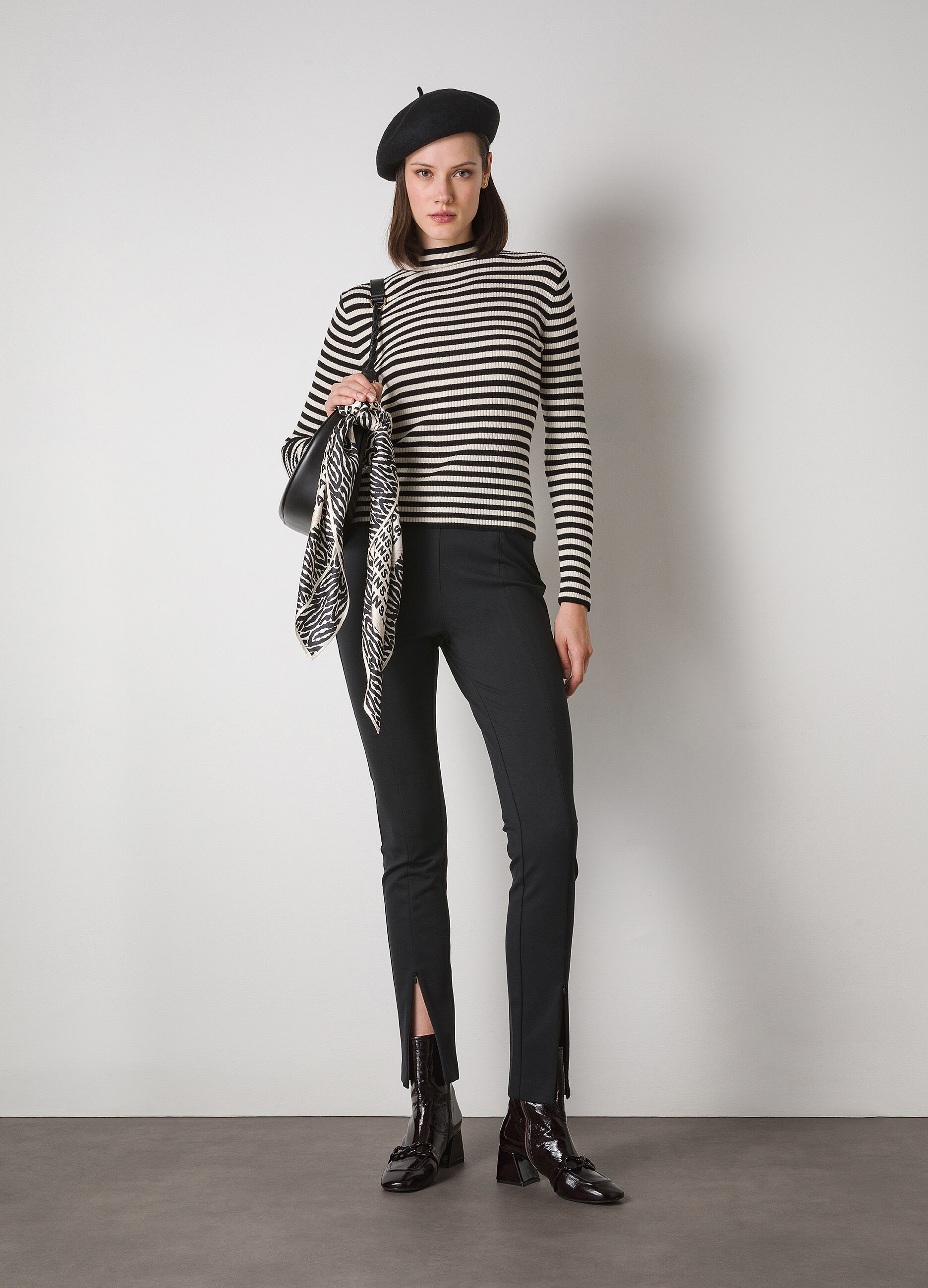 Ribbed silk-blend tricot_0