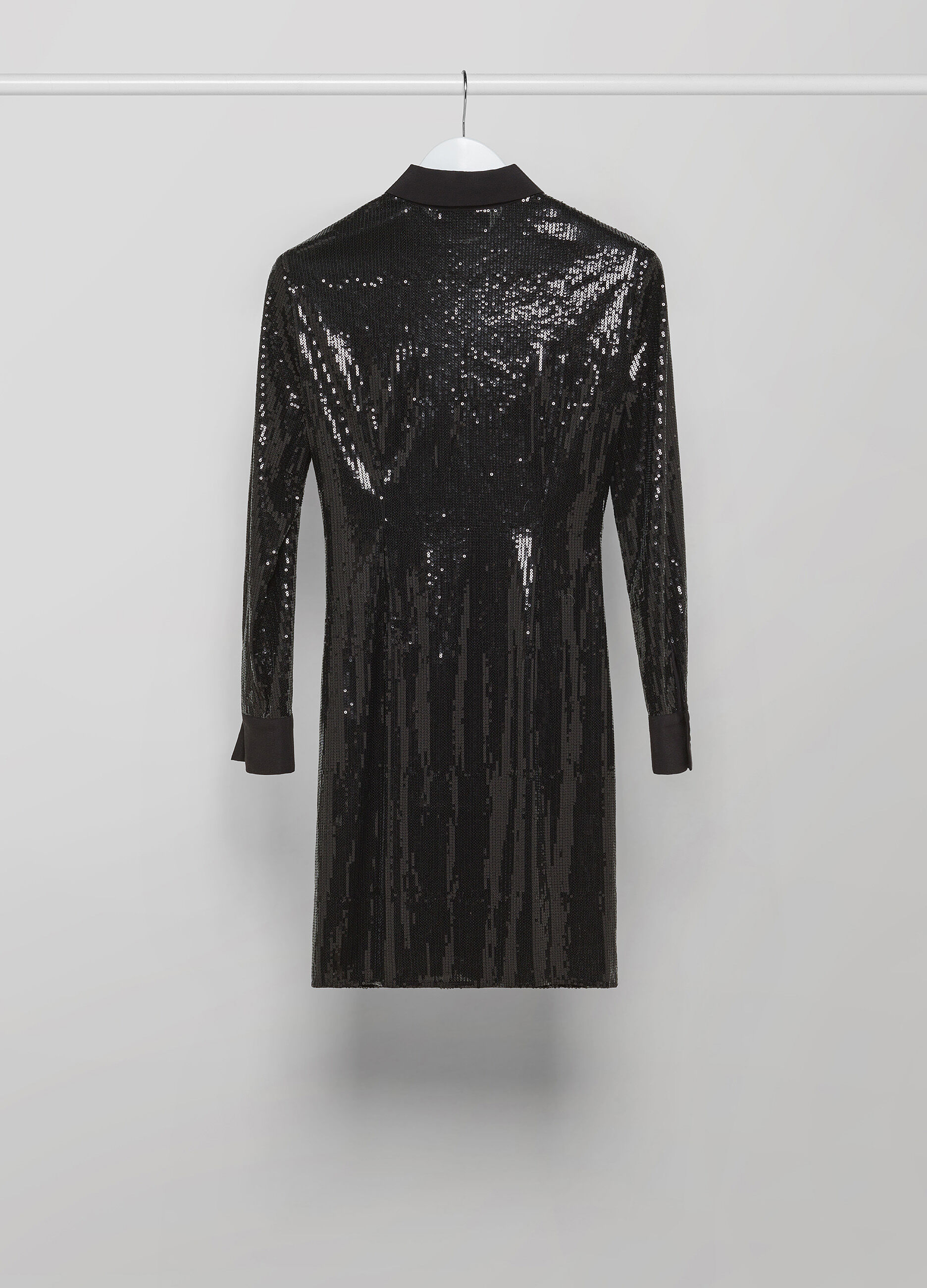 Black short sequin dress_5