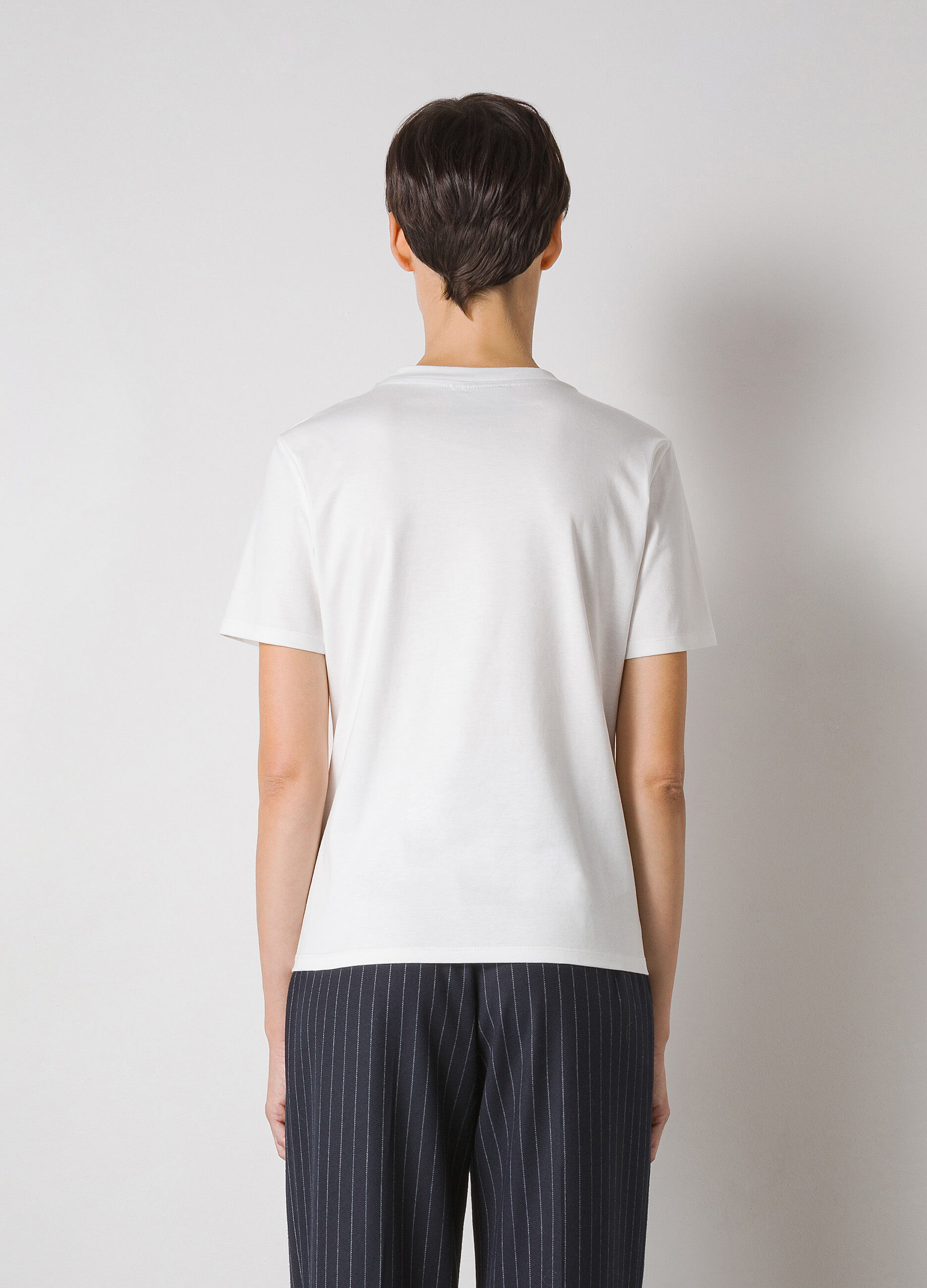 T-shirt blanc 100 % coton _1