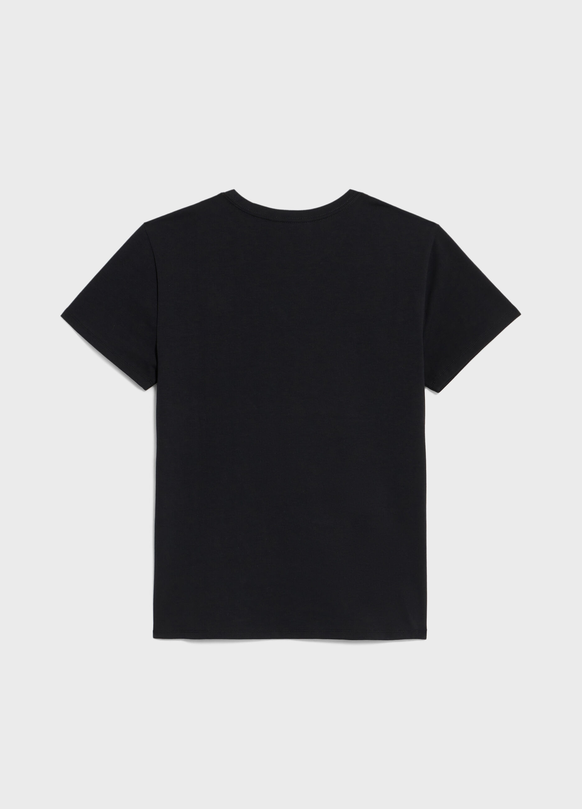 Short-sleeved T-shirt with lettering