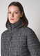 Down jacket with bouclé wool blend exterior_2