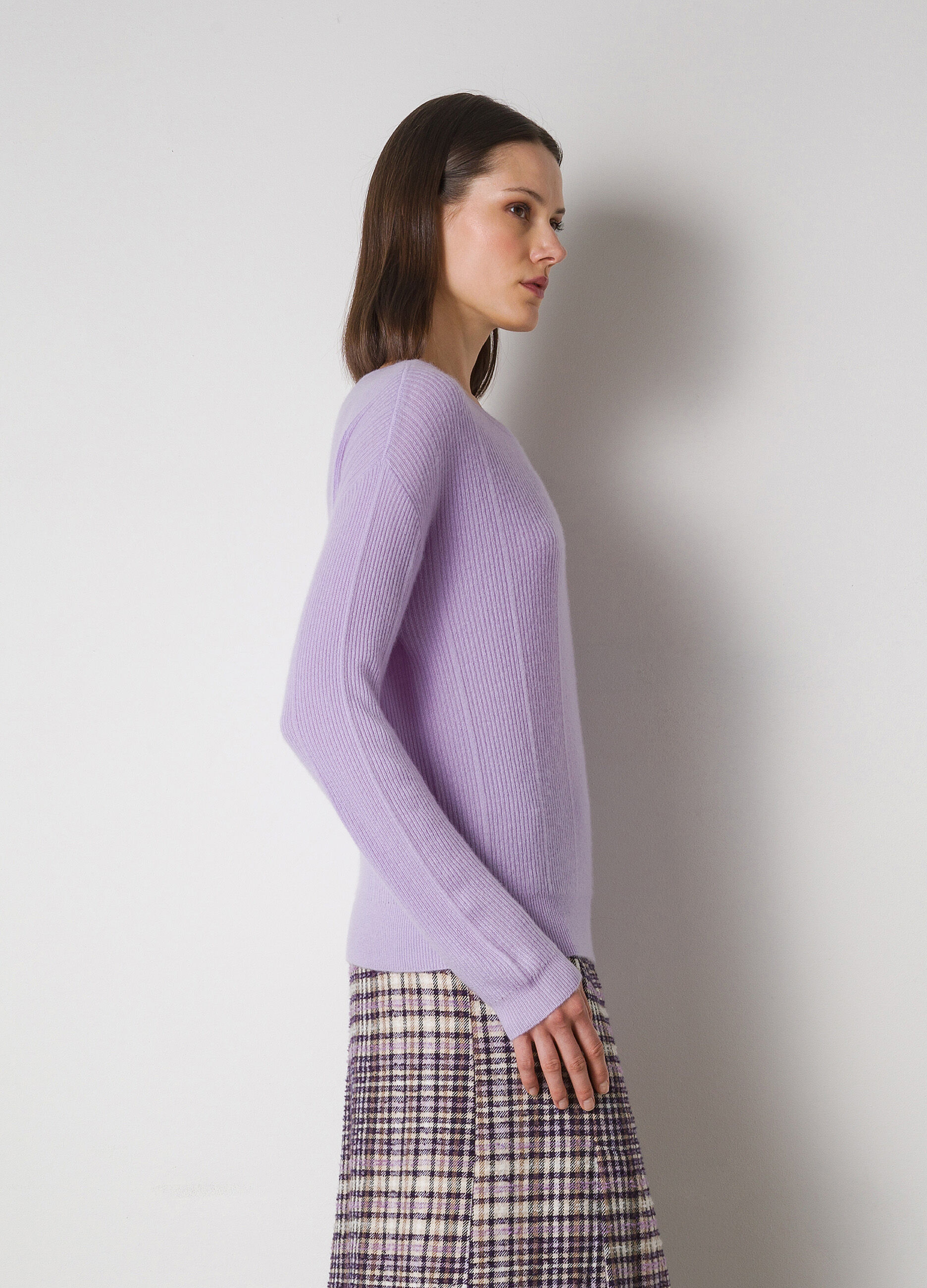 Pure cashmere tricot pullover 