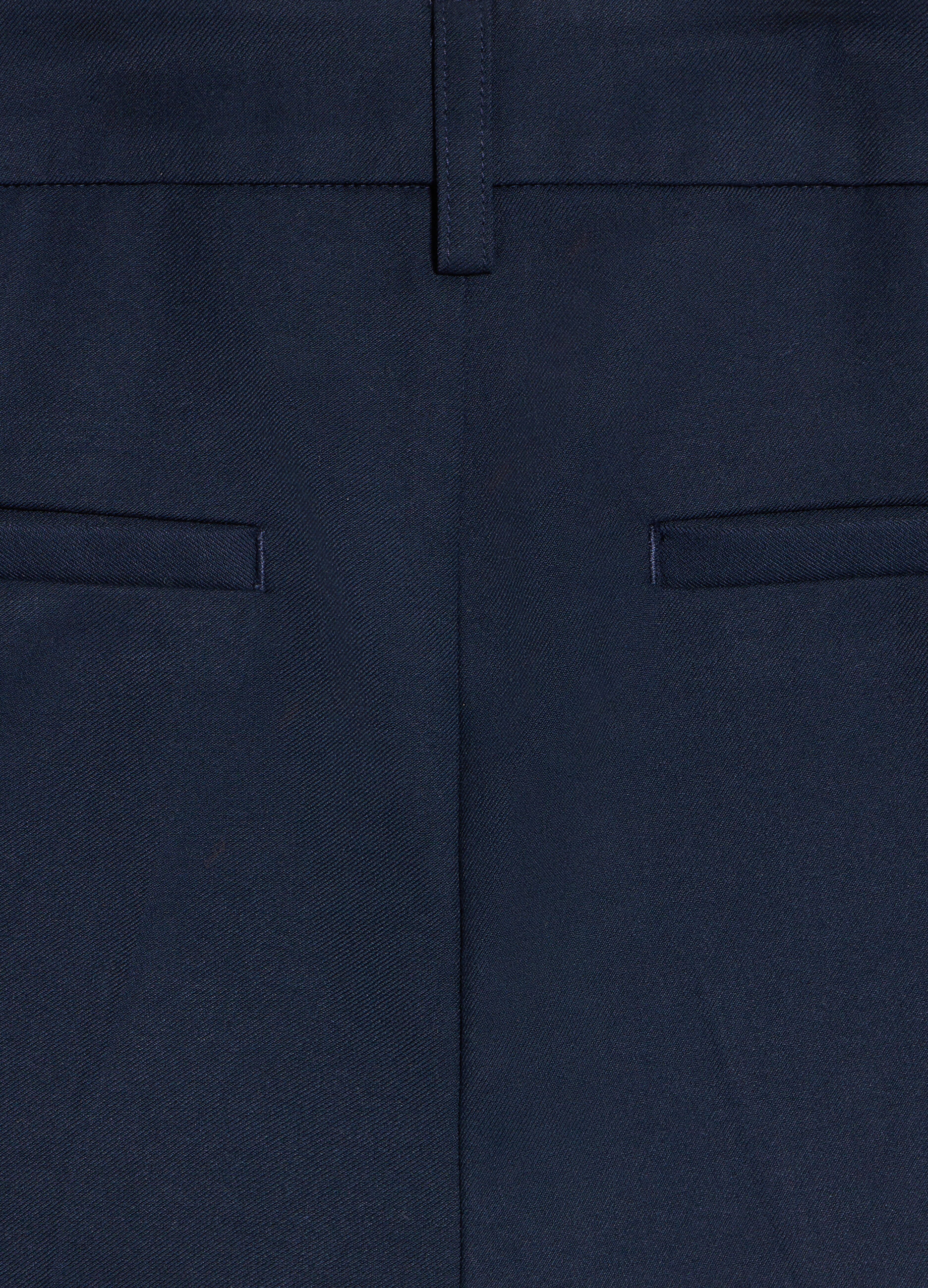 Straight-leg trousers with turn-ups