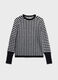 Striped crew-neck sweater in wool and mohair blend_4