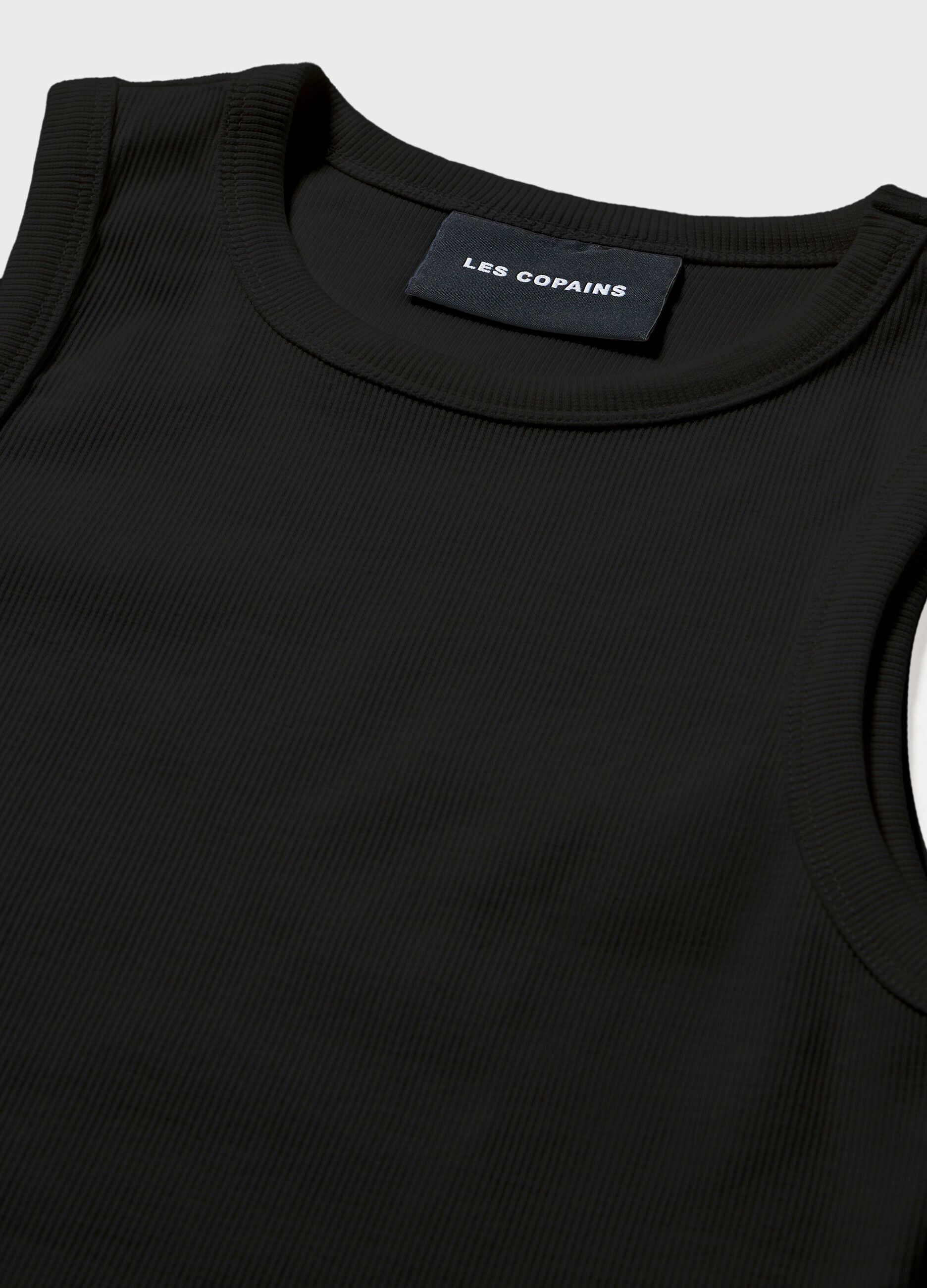 Vest top in lyocell and wool blend