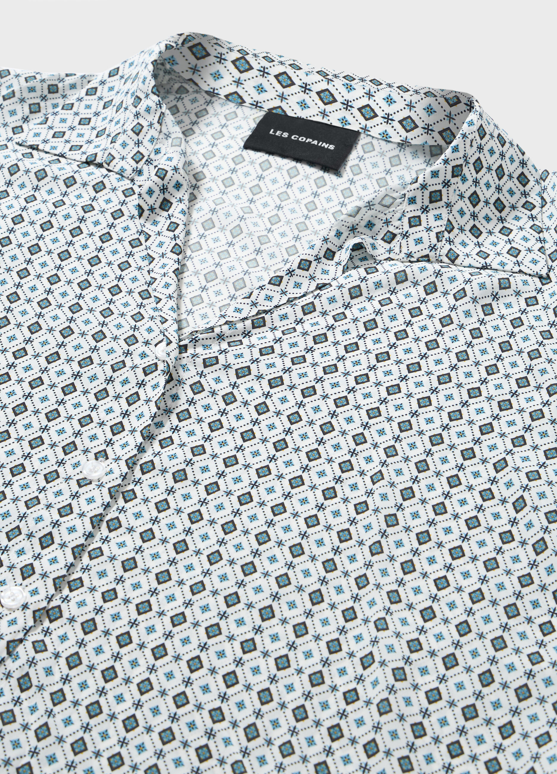 Shirt in printed viscose