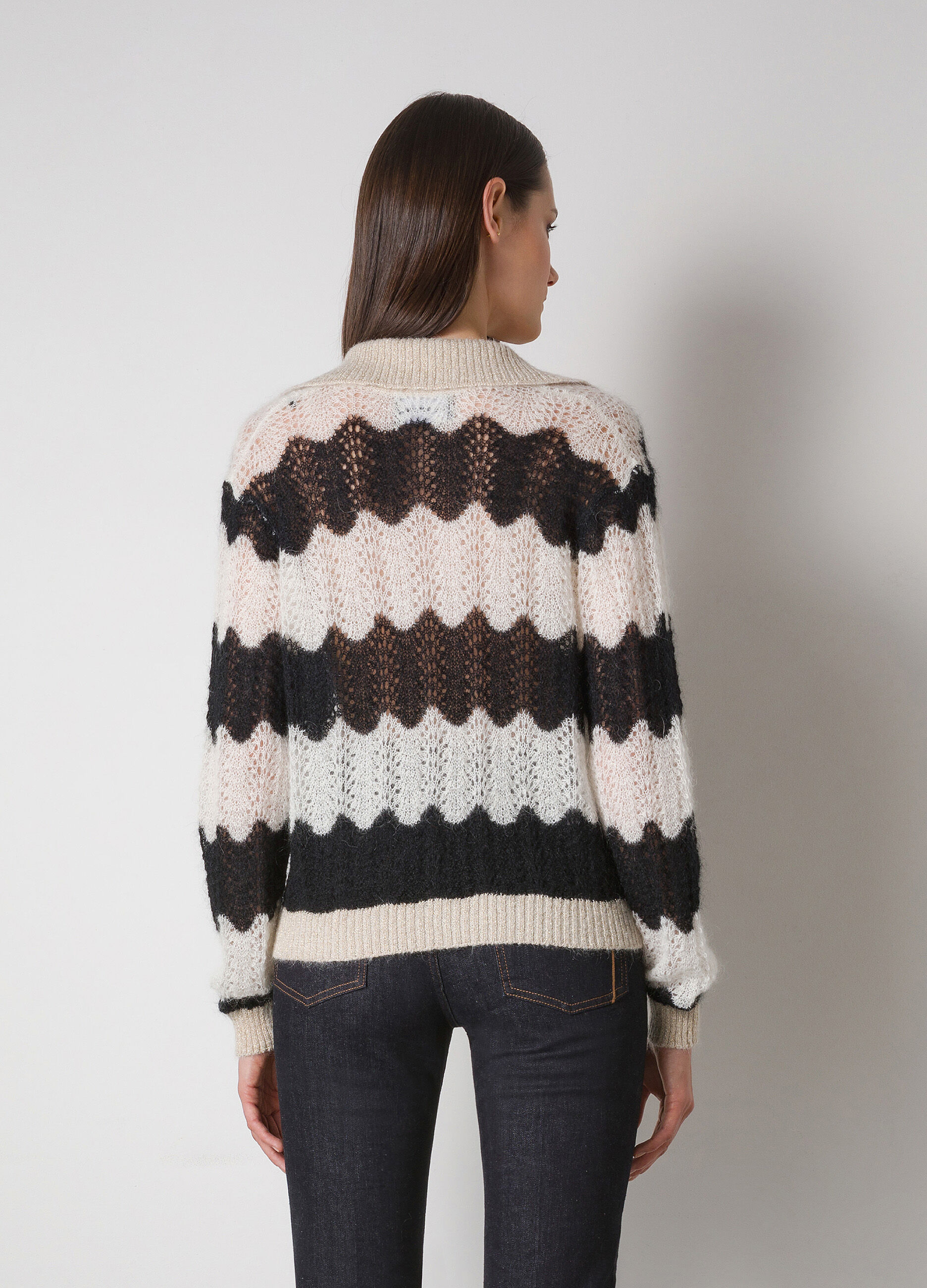 Striped mohair wool blend pullover_2