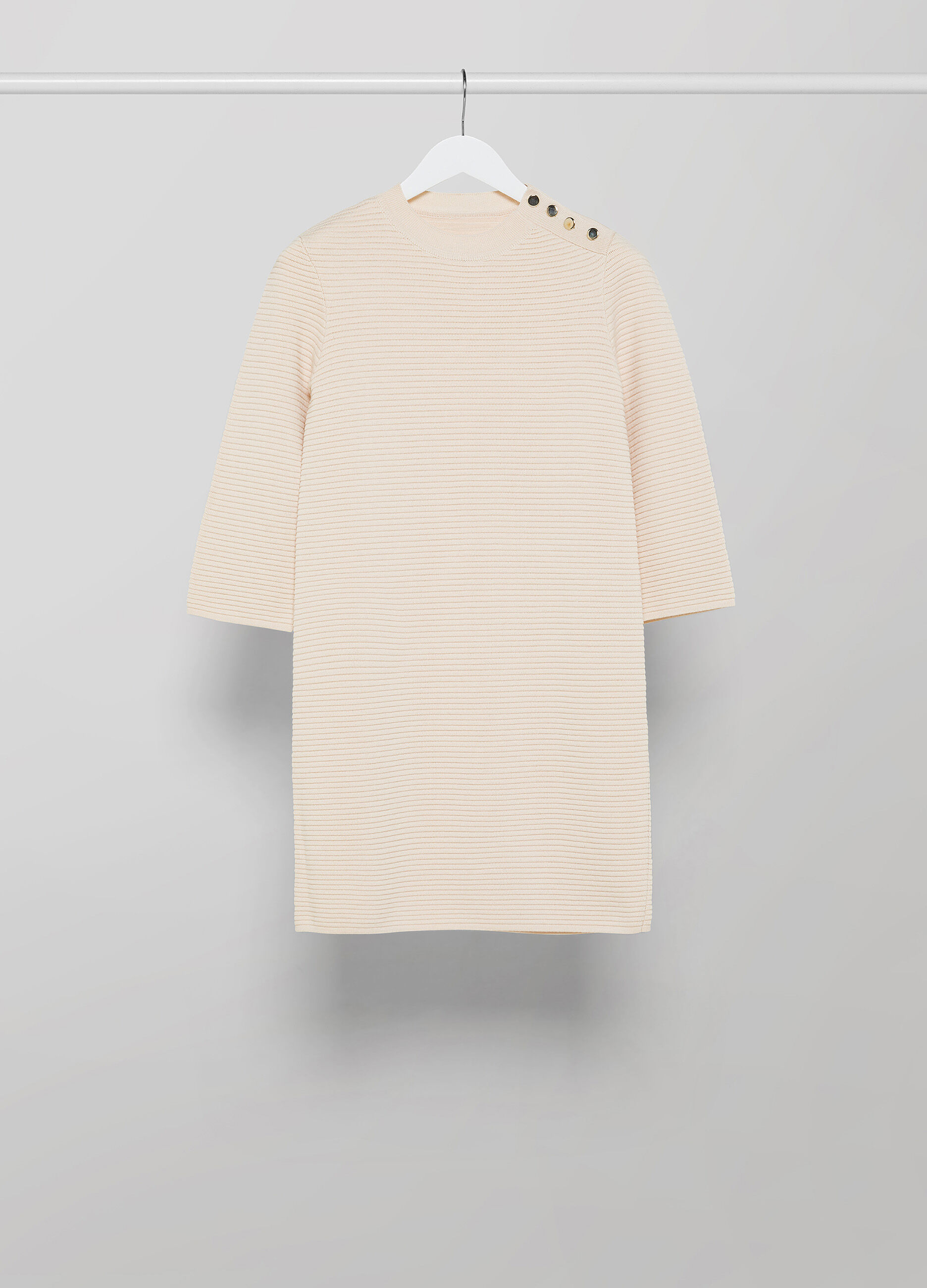 Merino wool blend short dress