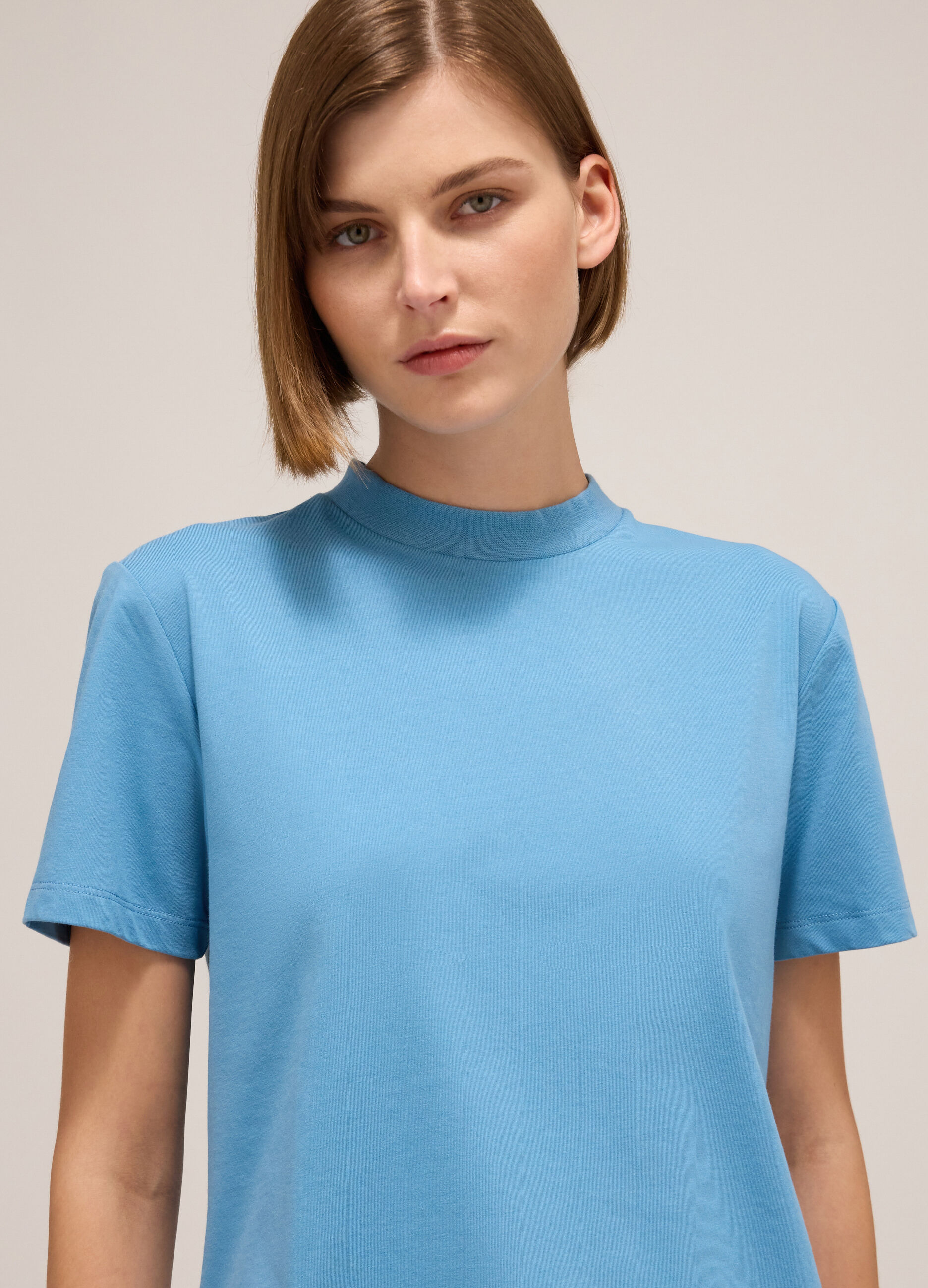 T-shirt à manches courtes en coton mélangé