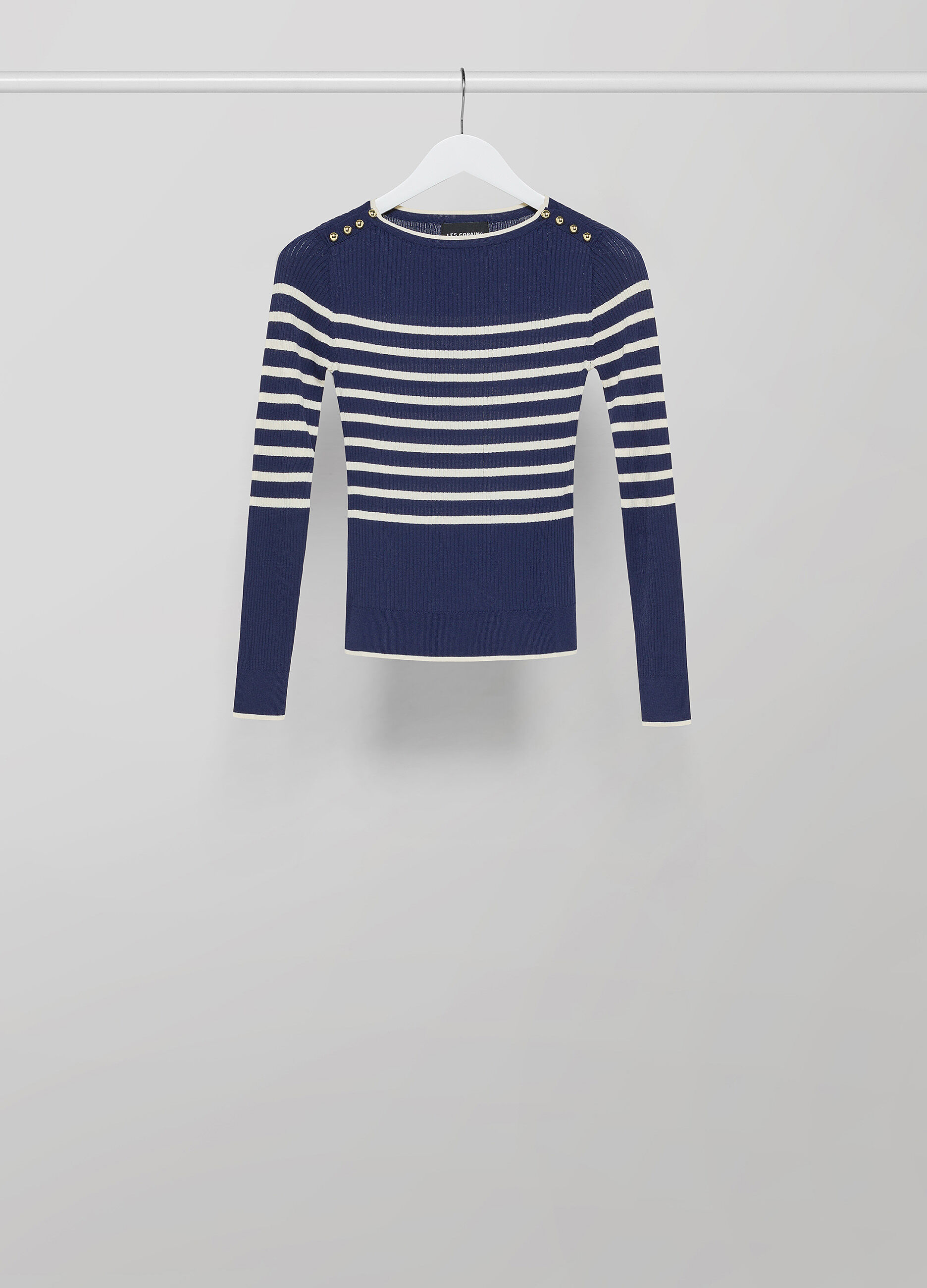 Striped ribbed tricot with buttons_4