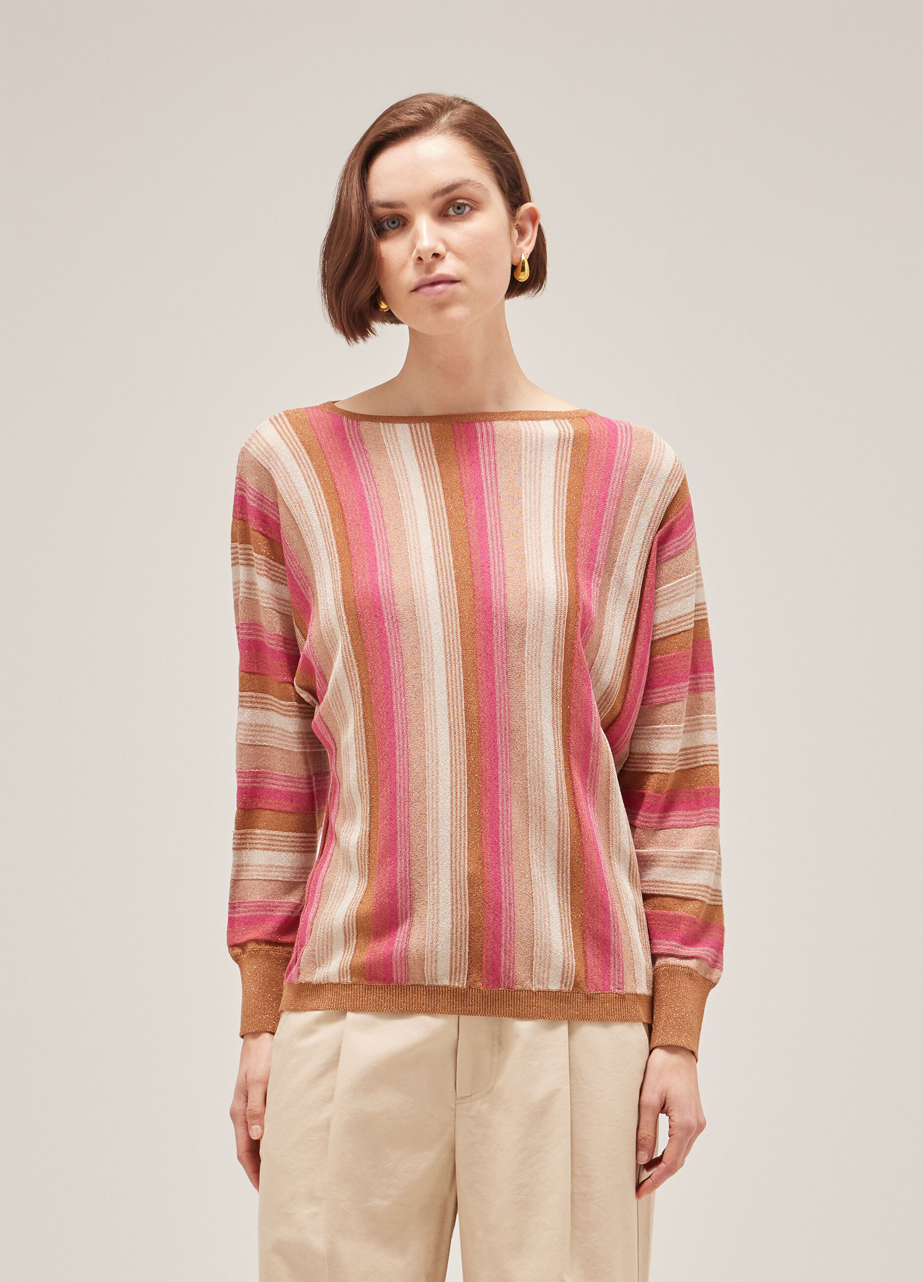 Maglione tricot a righe_1
