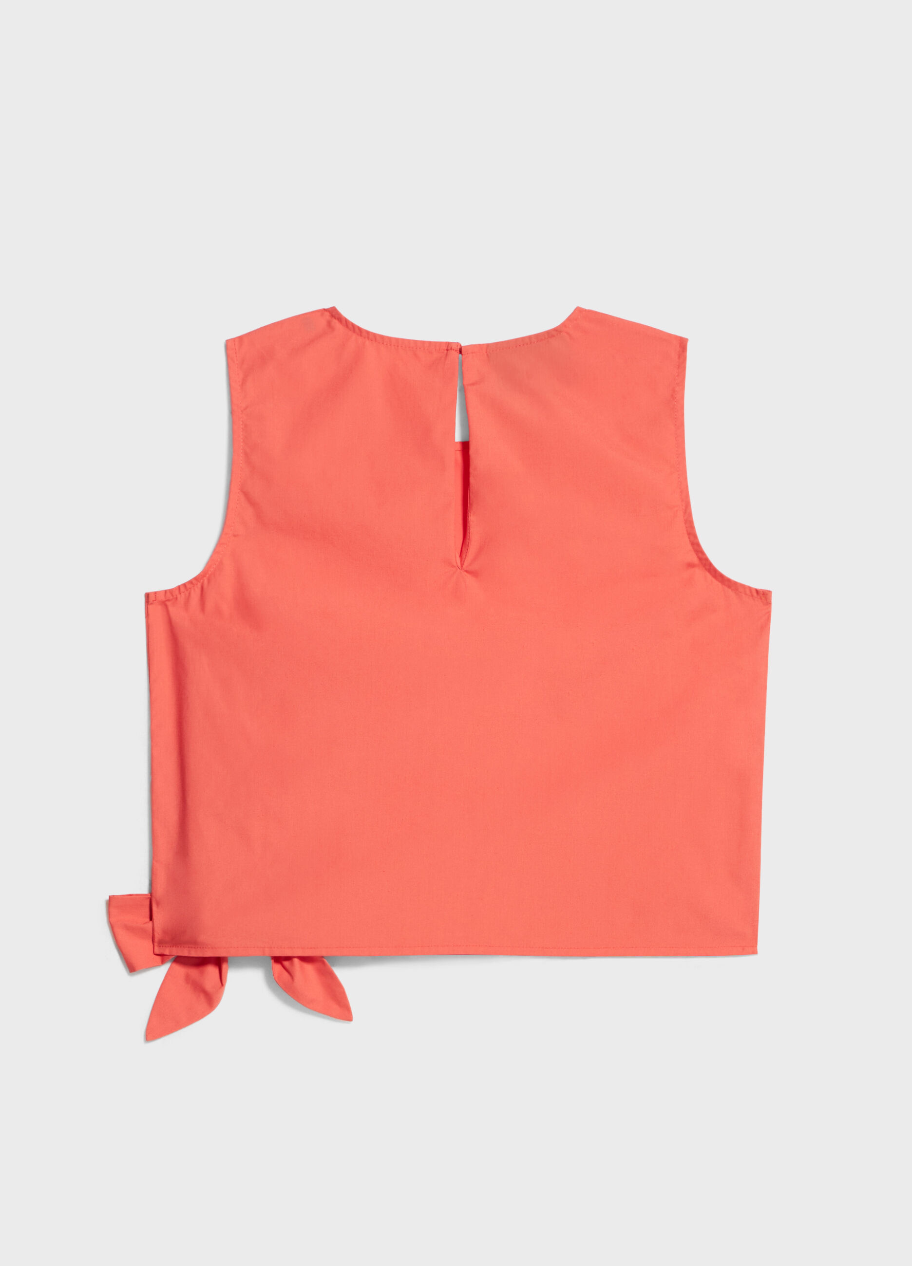 Sleeveless top in 100% cotton_5