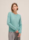 Knitted sweater with round neck_1
