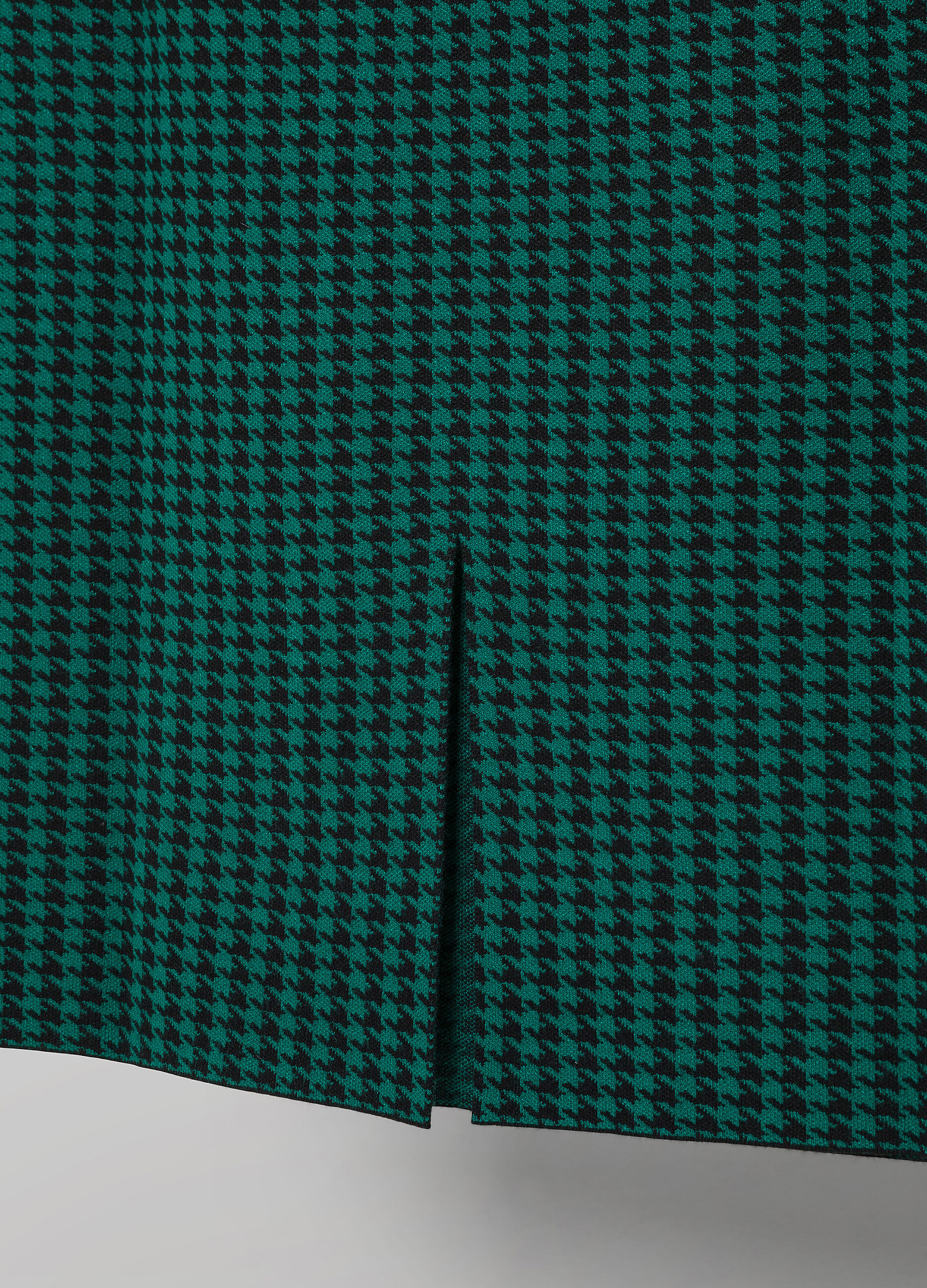 Houndstooth jacquard skirt