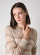 Striped mohair wool blend and lurex pullover_0
