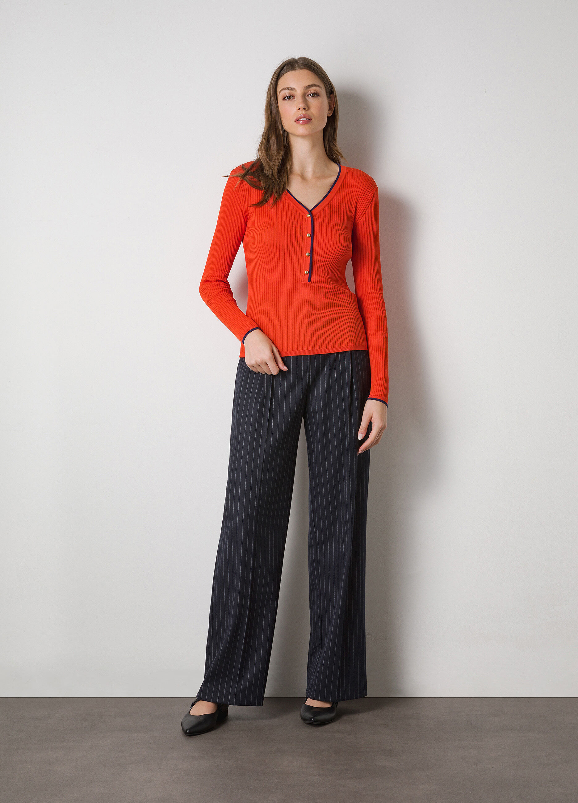 Ribbed tricot with buttons_0