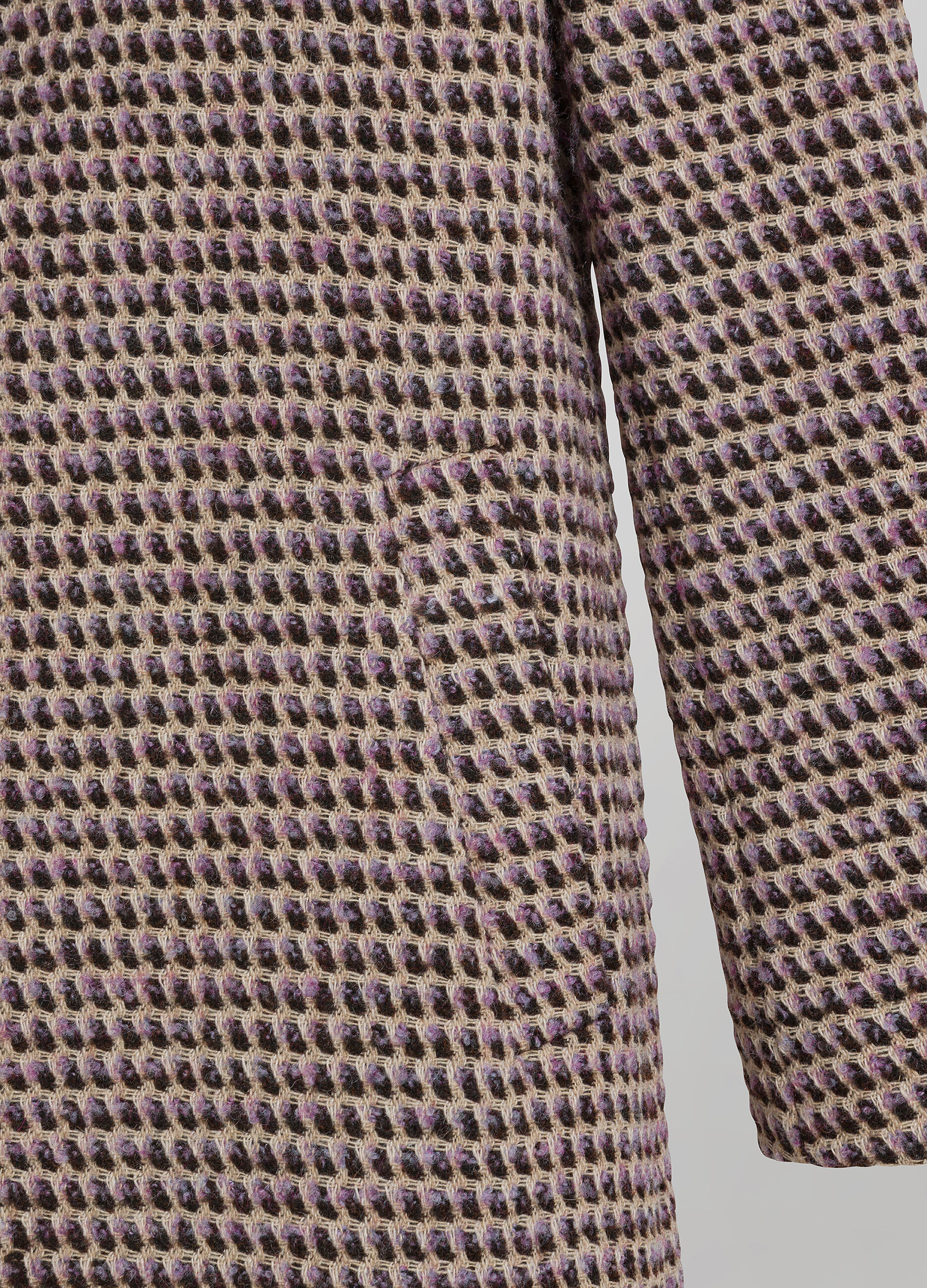 Wool-blend long coat